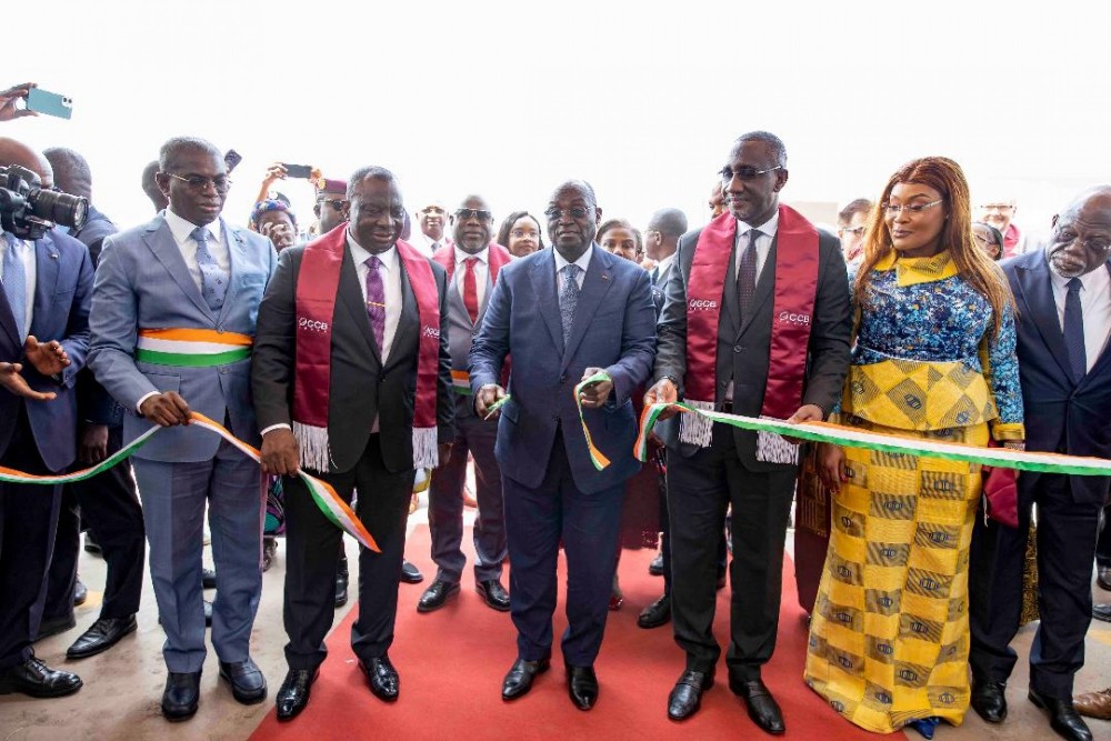 Côte d'Ivoire Tiémoko Koné inaugure l'usine de transformation de