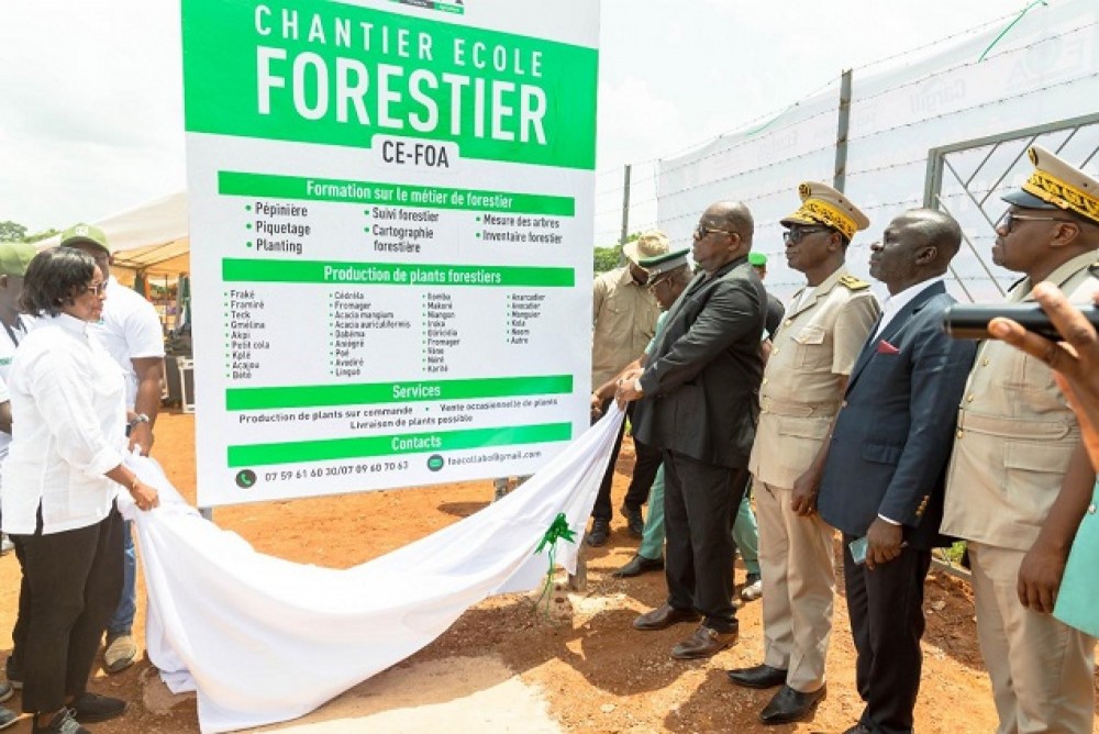 Côte d'Ivoire : Formation aux métiers de la foresterie, le chantier-école d'Angoda (Toumodi) officiellement ouvert
