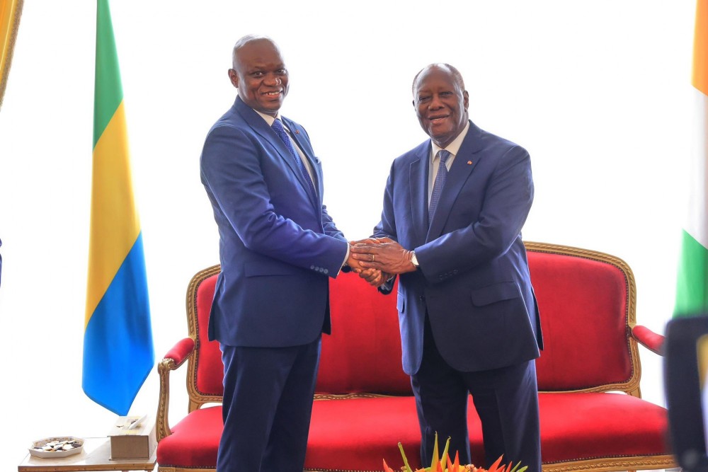 Côte d'Ivoire-Gabon : Ce que Brice Clotaire Oligui Nguema aurait demandé à Ouattara concernant Ali Bongo