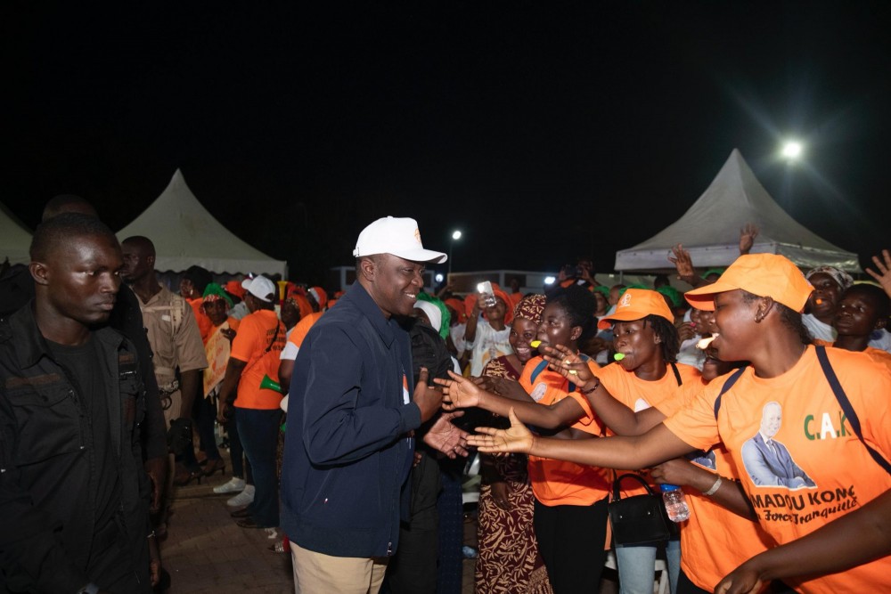 Côte d'Ivoire : Veille de la législative à Bouaké, Amadou Koné satisfait de la forte mobilisation des populations pendant une campagne sans heurts