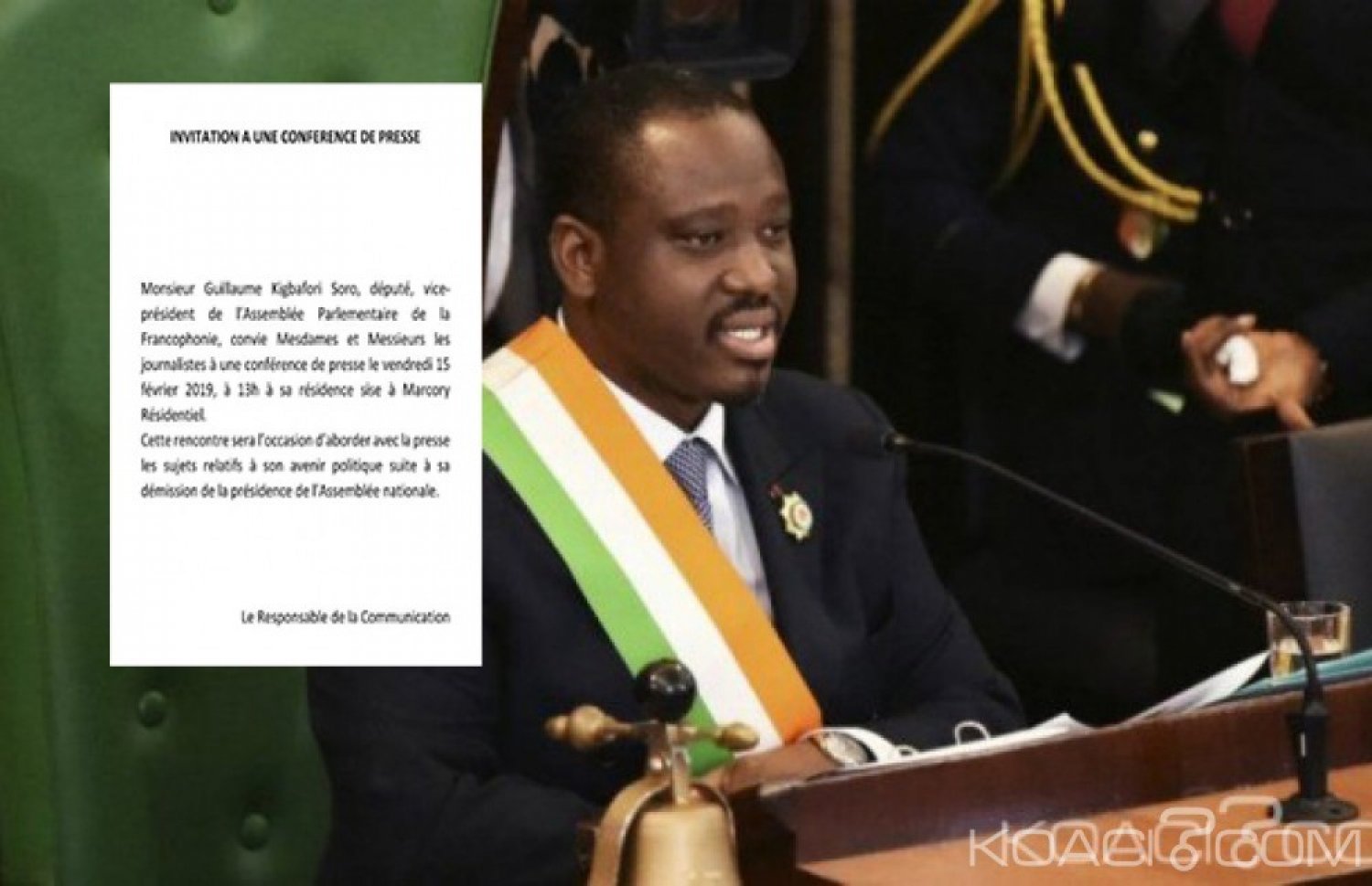 Côte d'Ivoire : Une semaine  après sa démission de la présidence de l'Assemblée Nationale, Soro veut évoquer son avenir politique avec  la presse