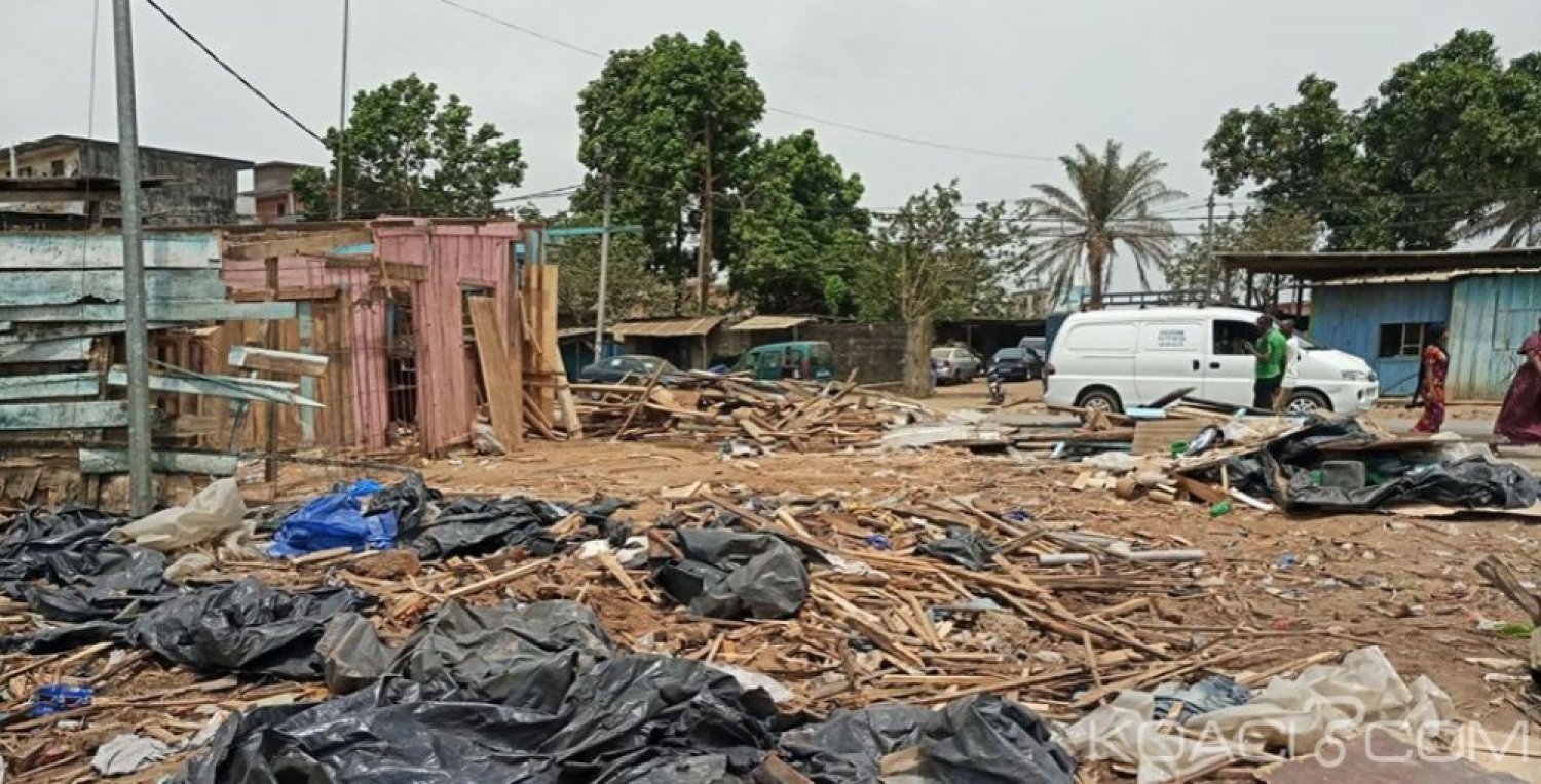 Côte d'Ivoire : Abobo,  Hamed Bakayoko débarrasse une rue de ses occupants illégaux non loin du domicile de la ministre Jeanne Peumonh