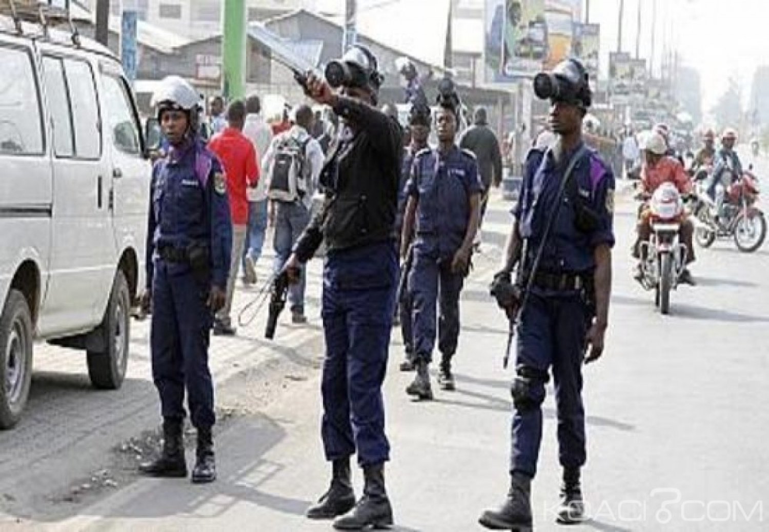 RDC : Mécontents, des policiers tirent en l'air à  Mbiji-Mayi pour réclamer leurs  arriérés de salaire