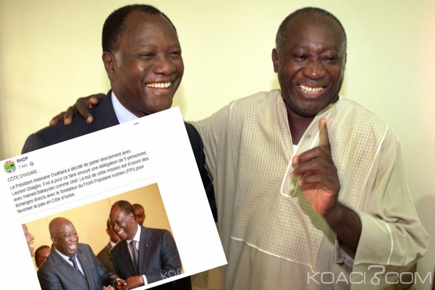 Côte d'Ivoire : Contrairement au communiqué du RHDP, Ouattara n'a pas missionné Bakayoko pour aller parler à  Gbagbo
