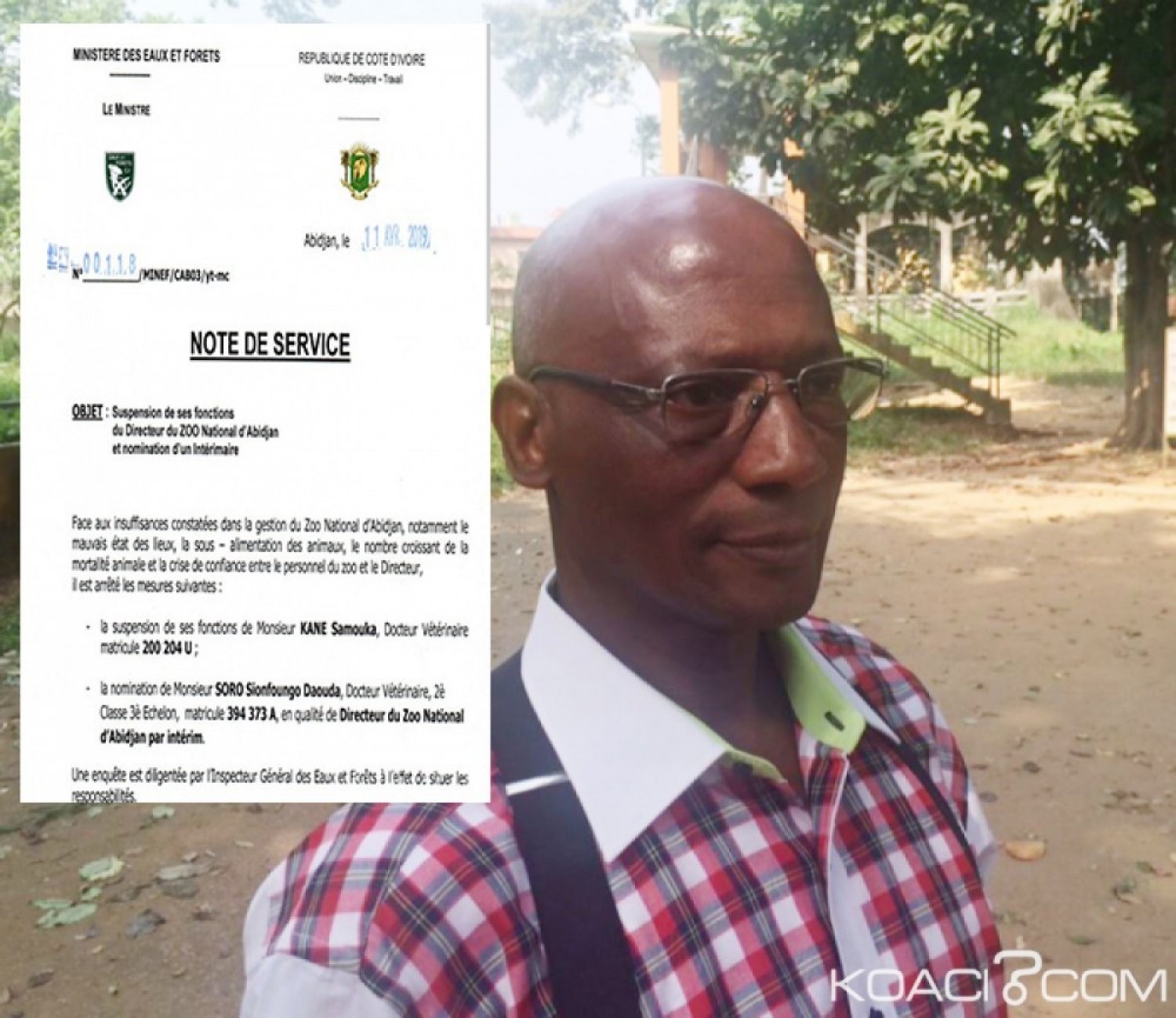 Côte d'Ivoire : Le Directeur National du Zoo d'Abidjan suspendu de ses fonctions, voici ce qui lui est reproché