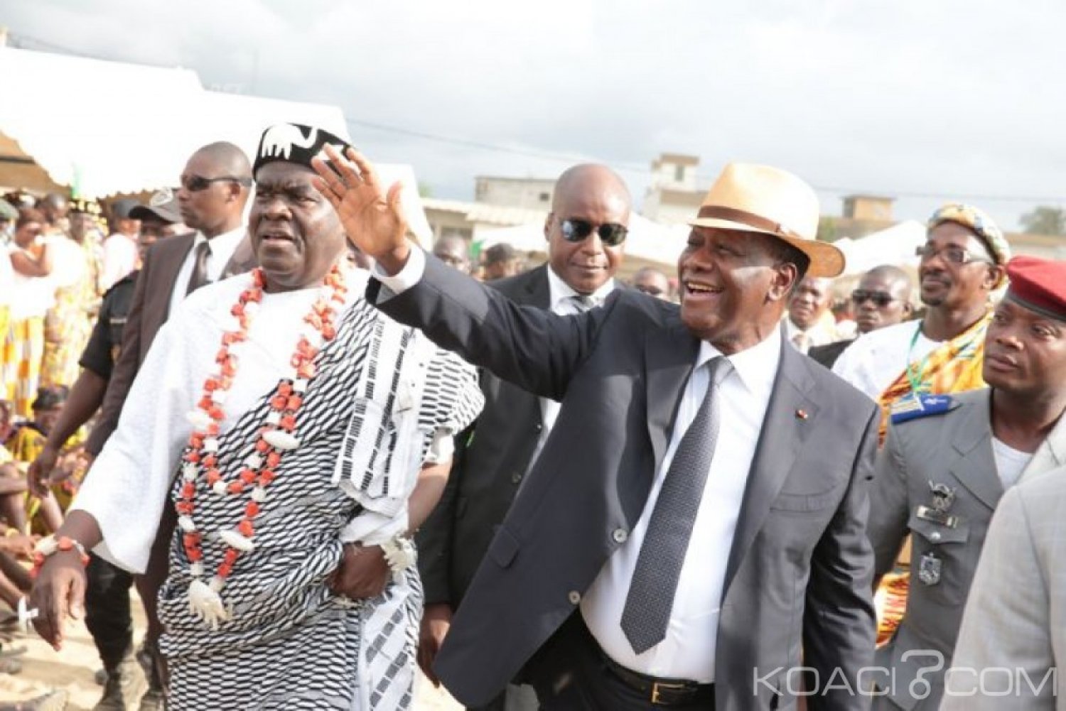 Côte d'Ivoire : Abidjan, Ouattara rencontre les Chefs Tchaman, Attié, de la région des Grands ponts et du Sud-Comoé