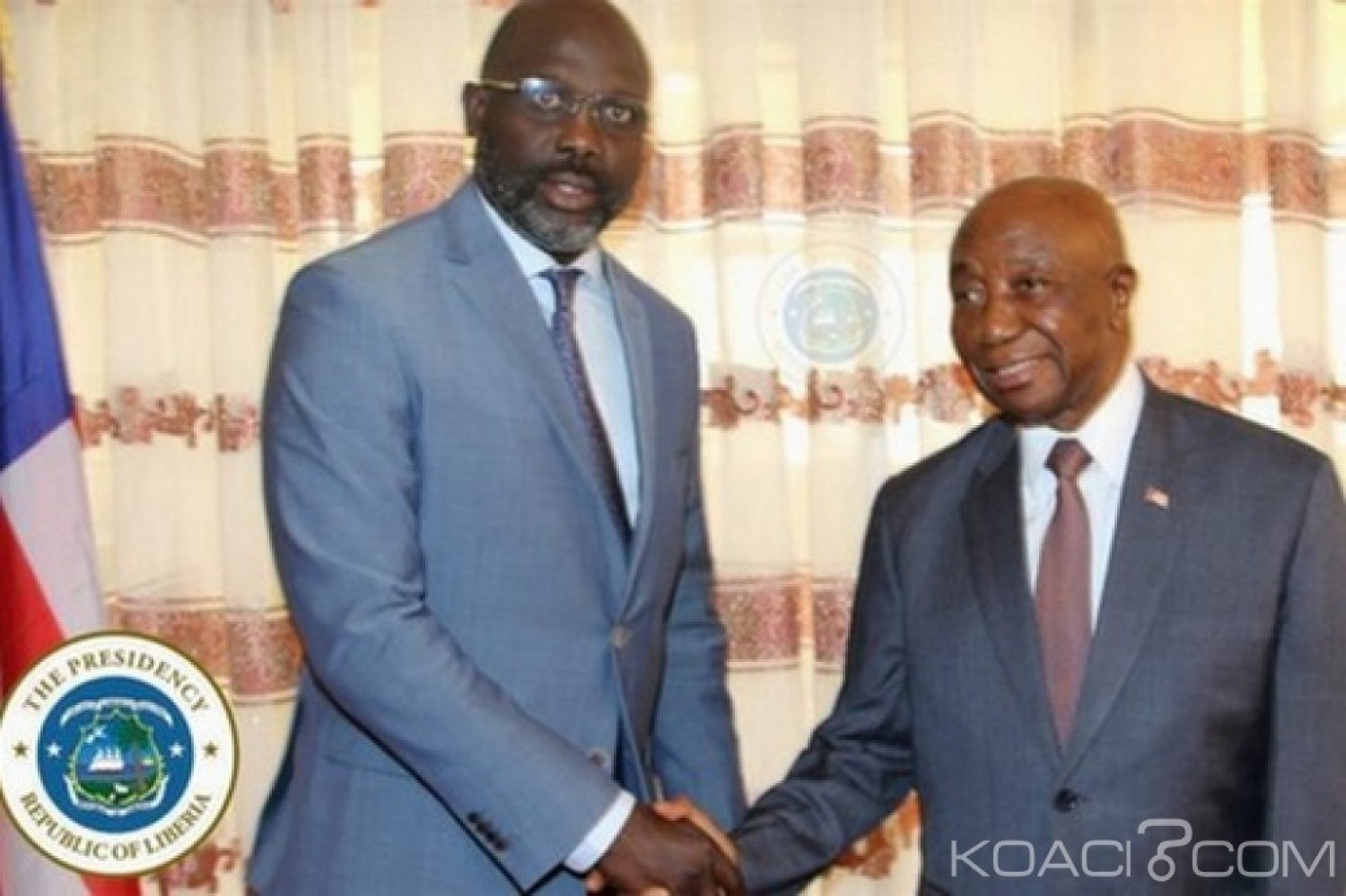 Liberia : Weah s'entretient avec Boakai sur des problèmes nationaux avant le 07 juin