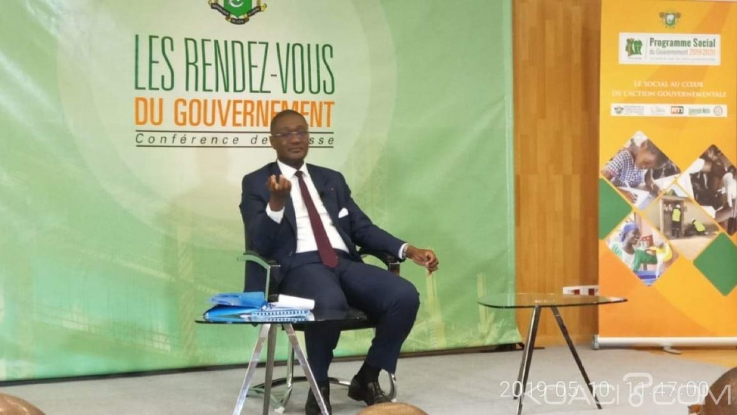 Côte d'Ivoire : Abidjan, face à  la presse, Moussa Sanogo affirme que les finances du pays sont bien tenues