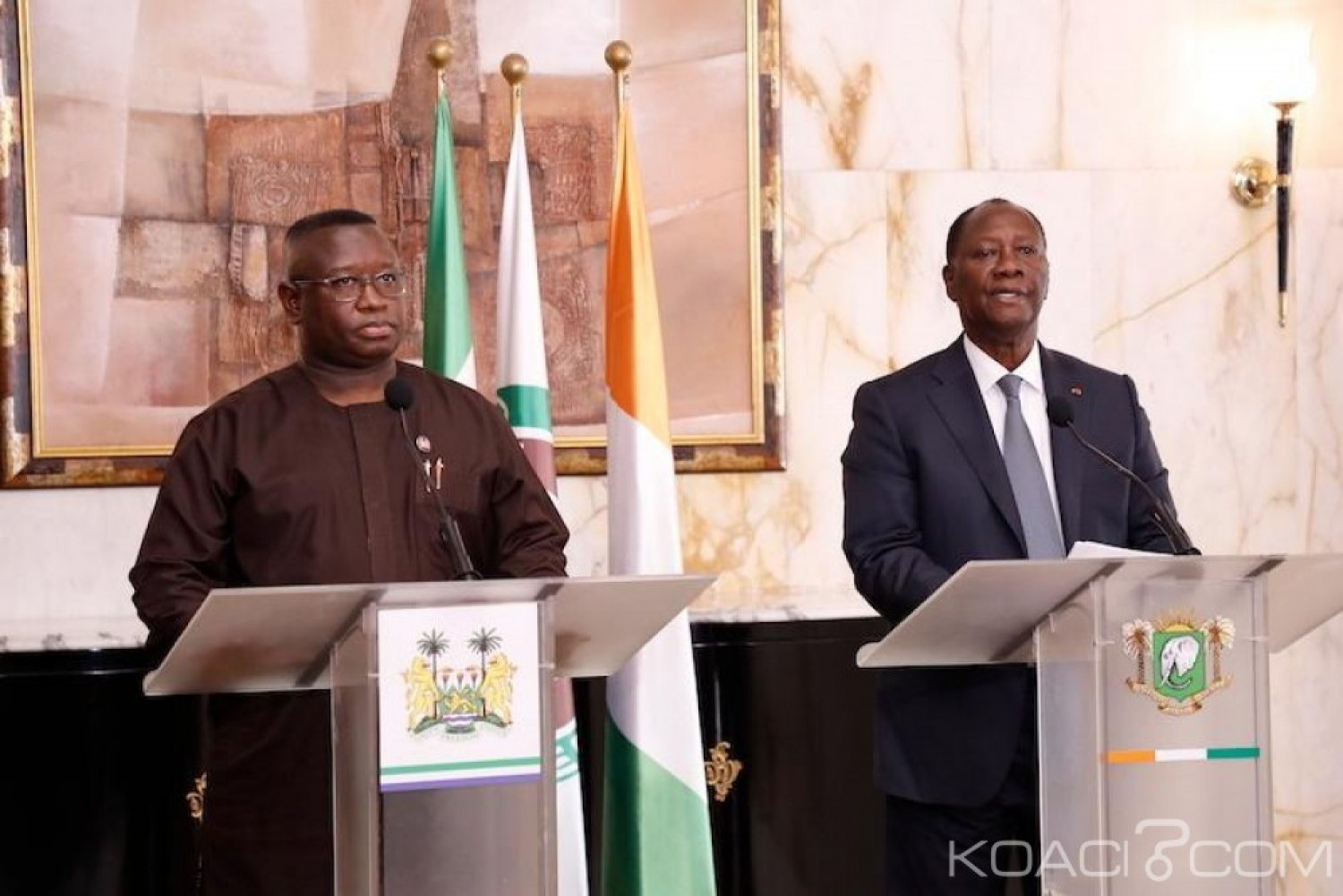 Côte d'Ivoire-Sierra Leone: Ouattara rassure Maada Bio de la reprise des vols Air Côte d'Ivoire à  destination de Freetown