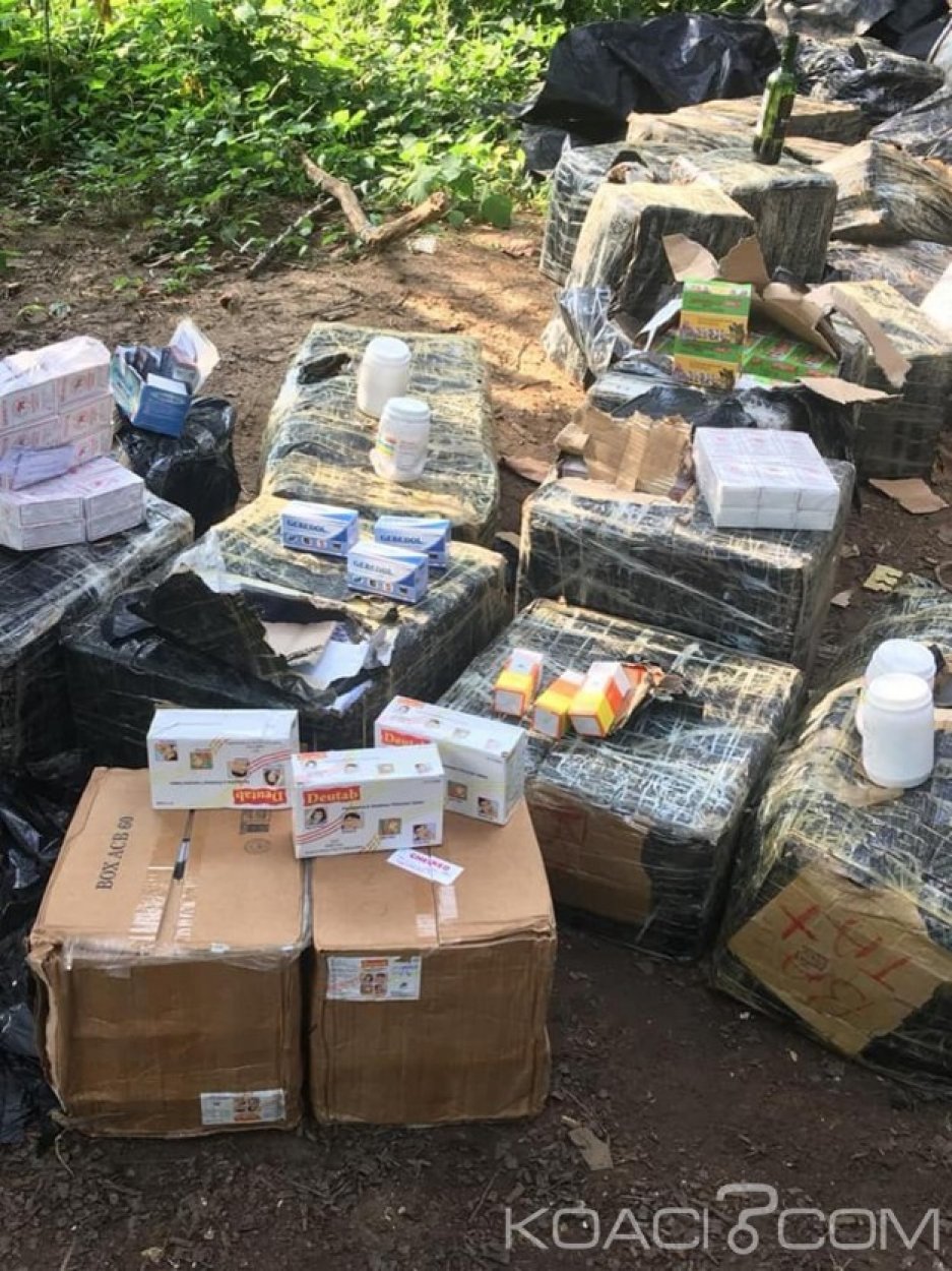 Côte d'Ivoire : À Aboisso, plus d'une tonne de faux médicaments saisis dans la brousse