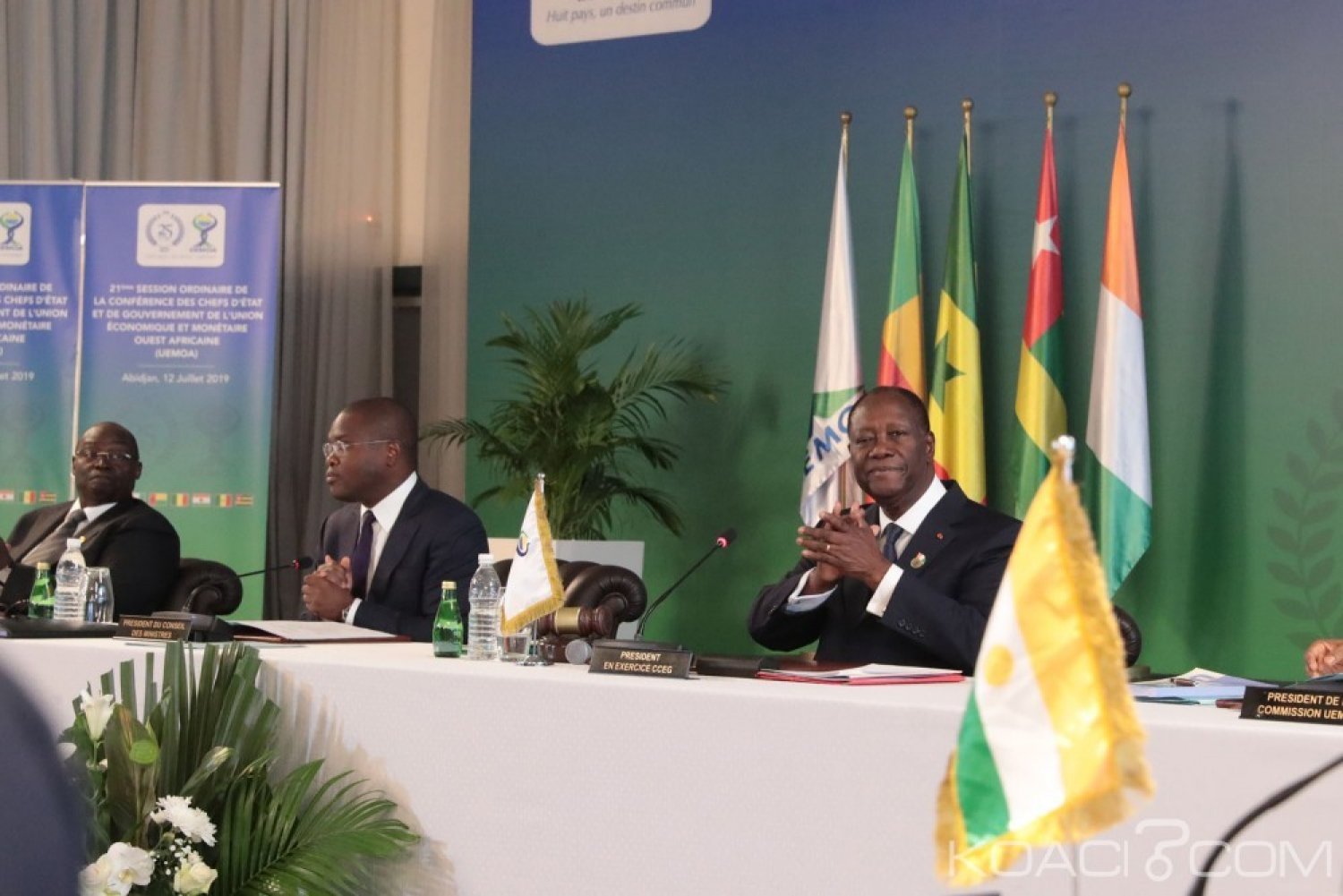 Côte d'Ivoire : UEMOA, fin de la 21ème session ordinaire,  Ouattara rassurant : «il n'y aura pas de changement de parité entre le FCFA devenu Eco et l'Euro »