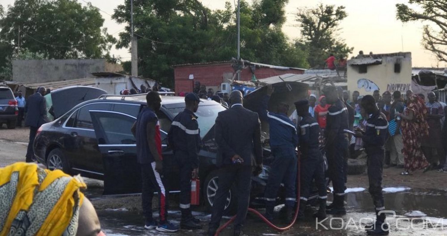 Sénégal: La limousine présidentielle prend feu avec Macky Sall et IBK à  son bord, ce qui s'est passé