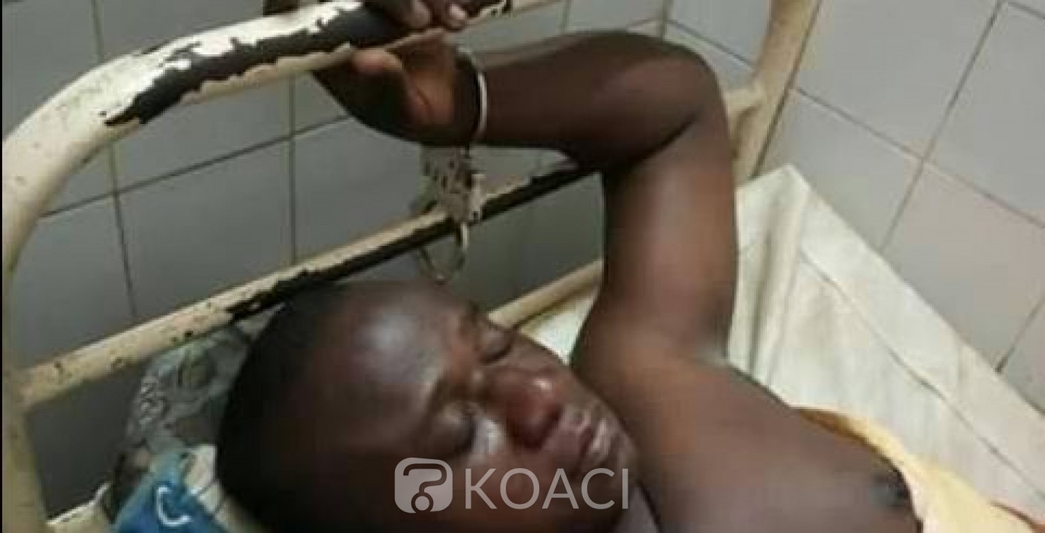 Côte d'Ivoire : Djekanou, pour avoir dit non à l'orpaillage clandestin dans son village, un homme tabassé se retrouve menotté sur le lit d'hôpital