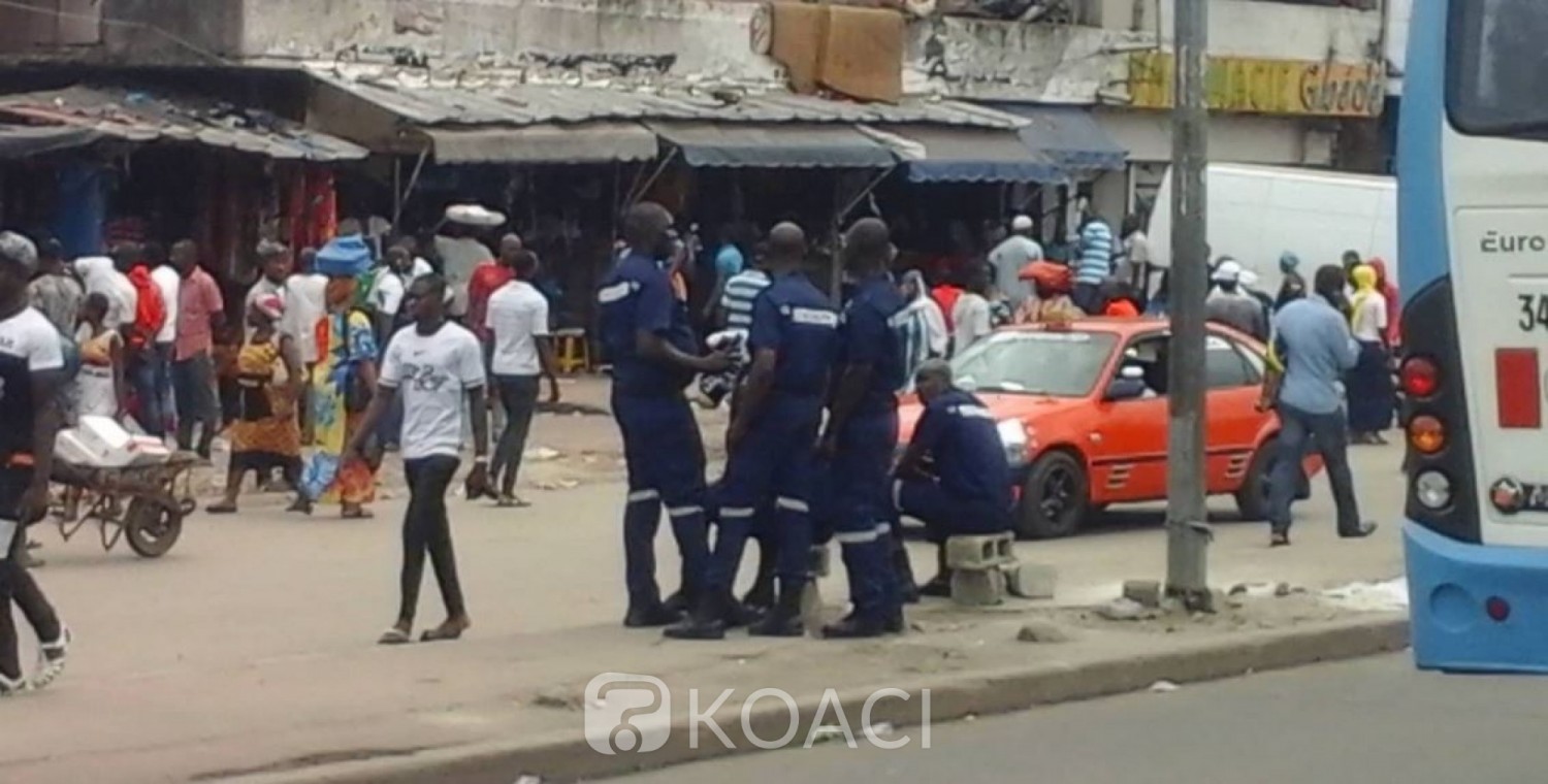 Côte d'Ivoire :   Boulevard Nangui Abrogoua, 400 mille FCFA de pertes de recettes par jour et 39 millions de FCFA versés aux 350 agents de la Police municipale