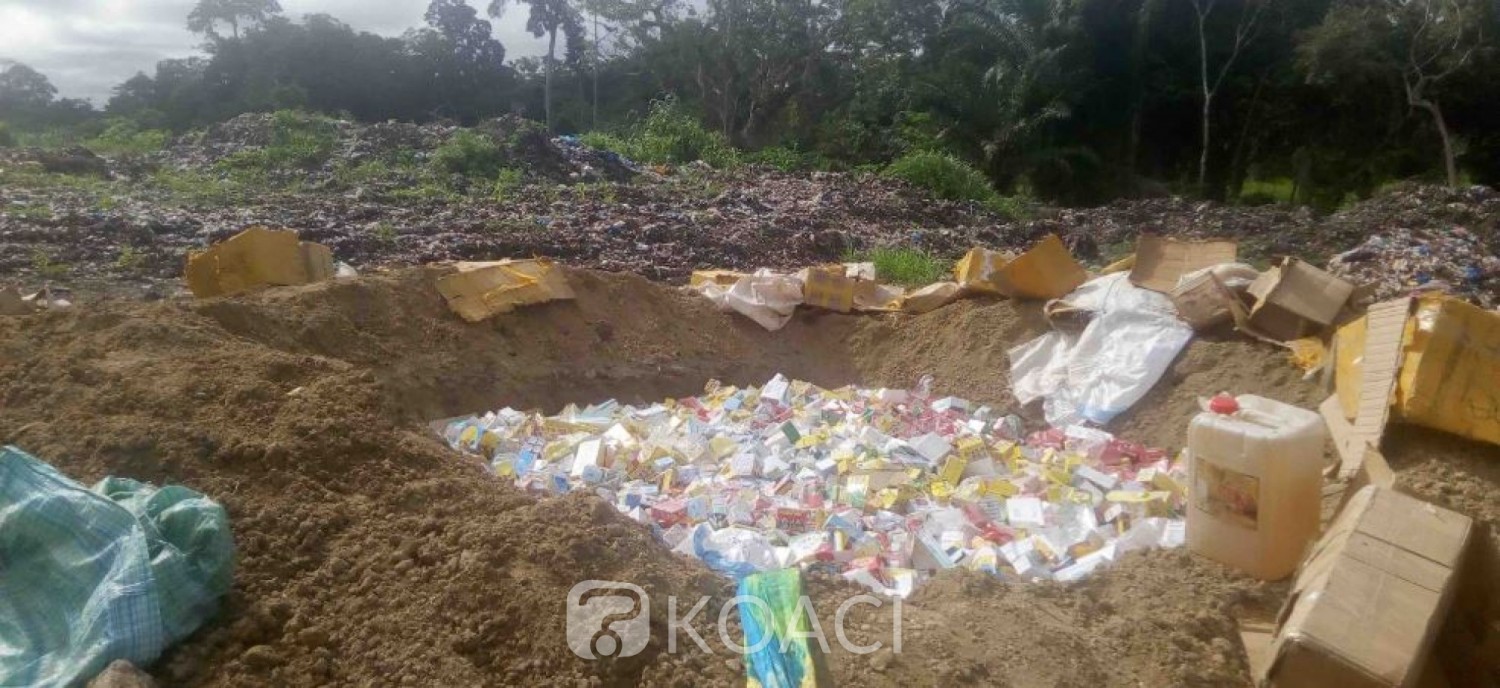 Côte d'Ivoire: A Man, d'une valeur de à 30 millions CFA, plus de 2 tonnes de médicaments,  prohibés saisis et incinérés, 2 suspects interpellés et relâchés pour insuffisance de preuves