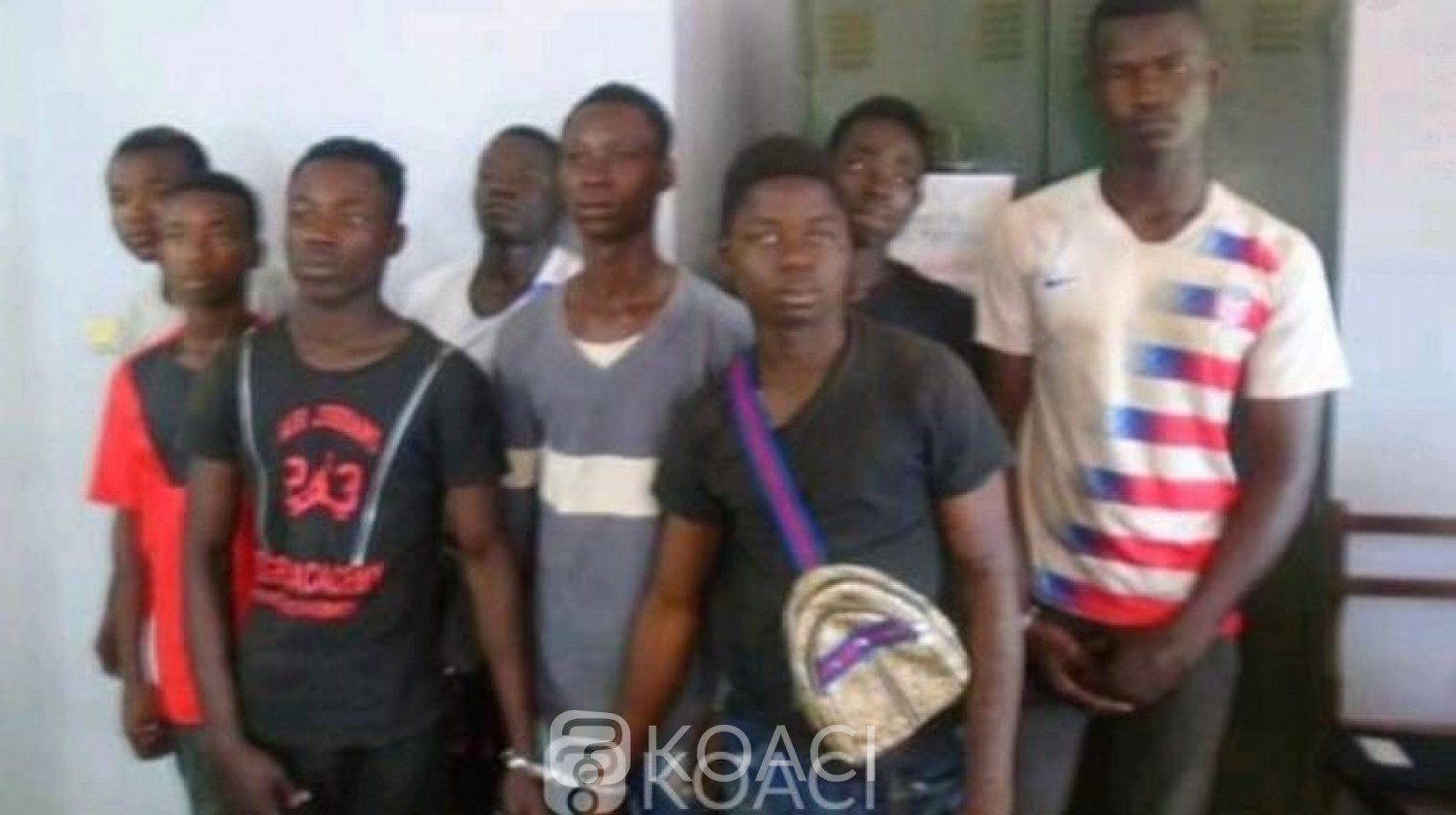 Côte d'Ivoire: Tiébissou, suite à un cambriolage échoué, 8 malfrats d'un redoutable gang appréhendés
