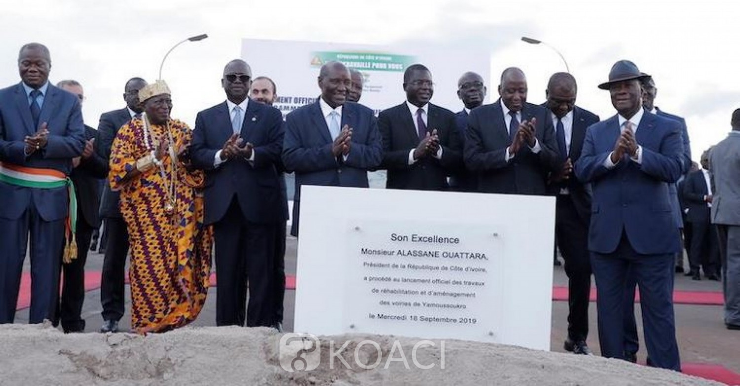 Côte d'Ivoire: Alassane Ouattara lance des travaux de réhabilitation de la voirie à Yamoussoukro de plus de 133 milliards