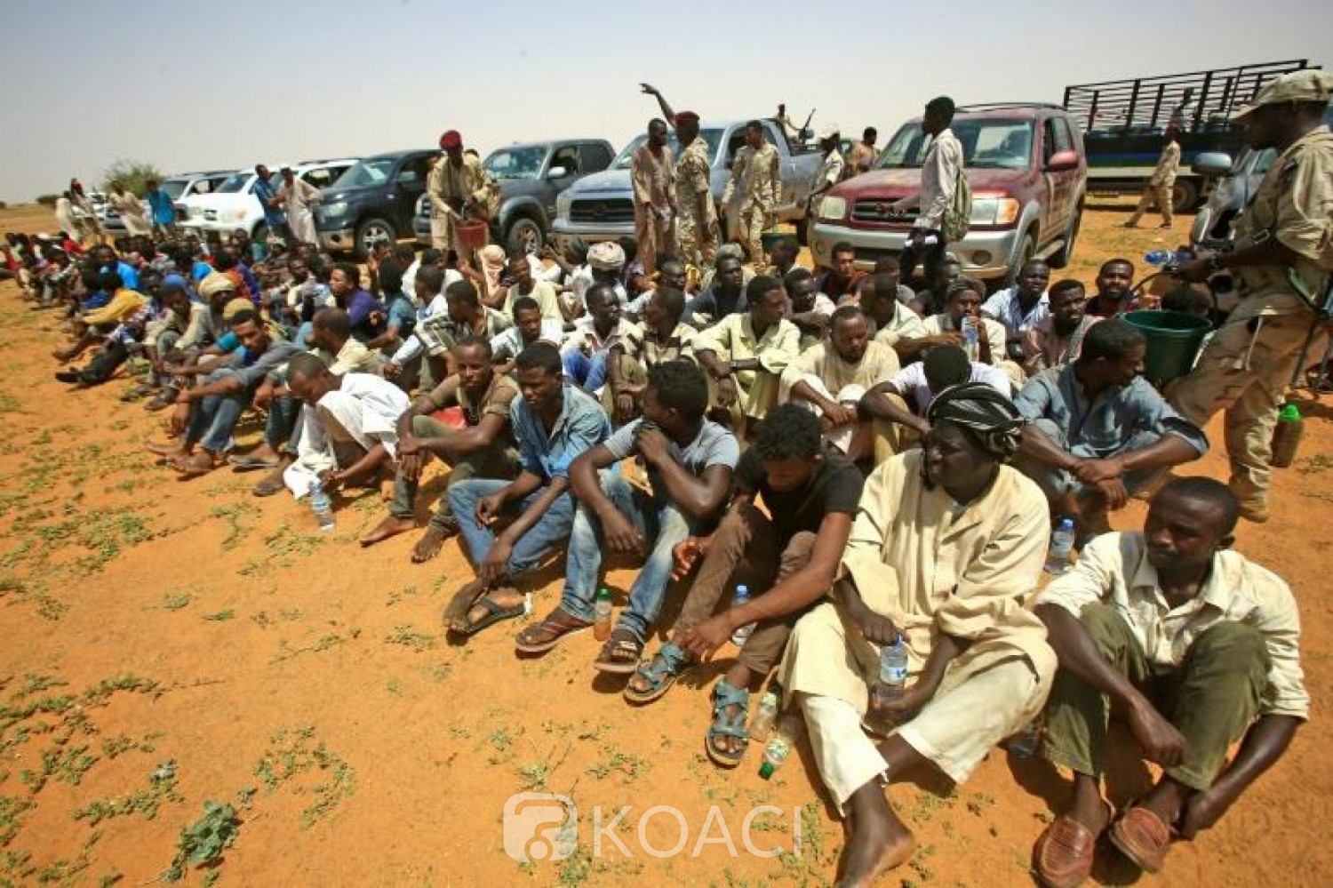 Soudan: 138 africains en route pour la Libye interceptés dans le désert