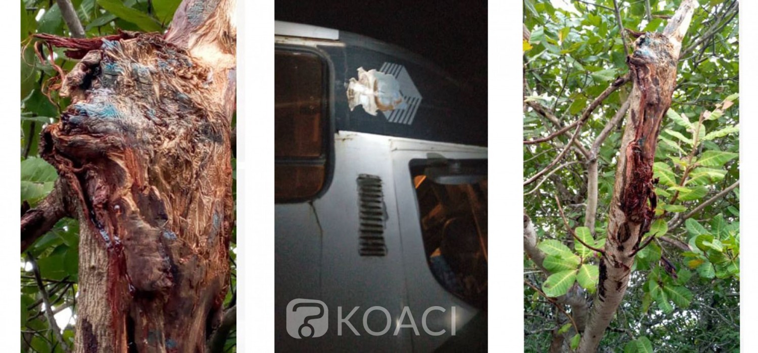 Côte d'Ivoire : Après l'impact reçu par un car sur l'axe Bouaké-Brobo, le Commandant de Brigade fait des précisions