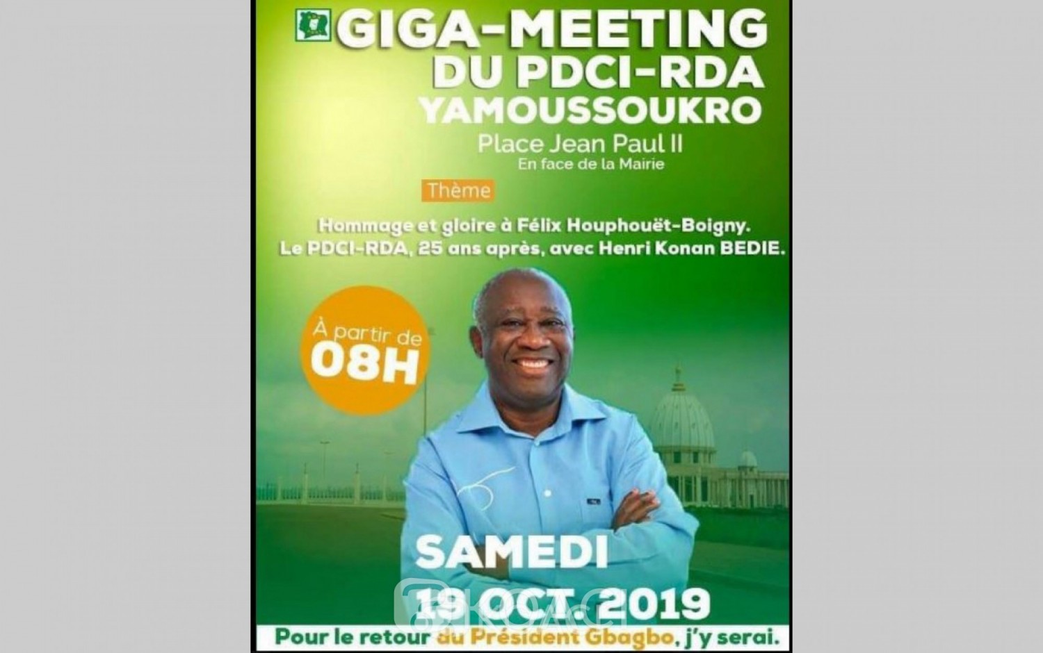 Côte d'Ivoire: Un discours au nom de Gbagbo sera prononcé au meeting du PDCI par Assoa Adou