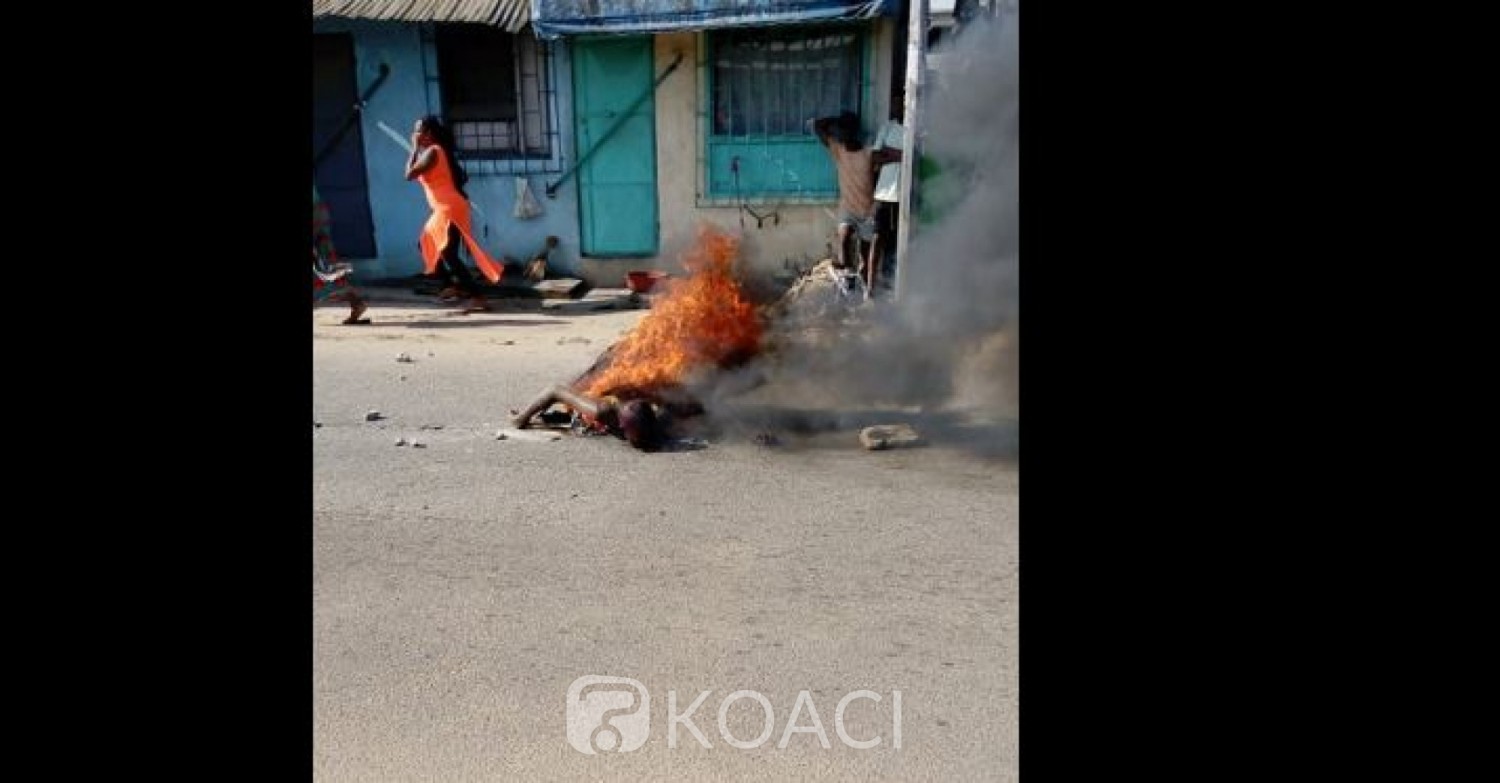 Côte d'Ivoire: Drame à Yopougon, il tue la femme de son frère est en retour brûlé vif par des riverains
