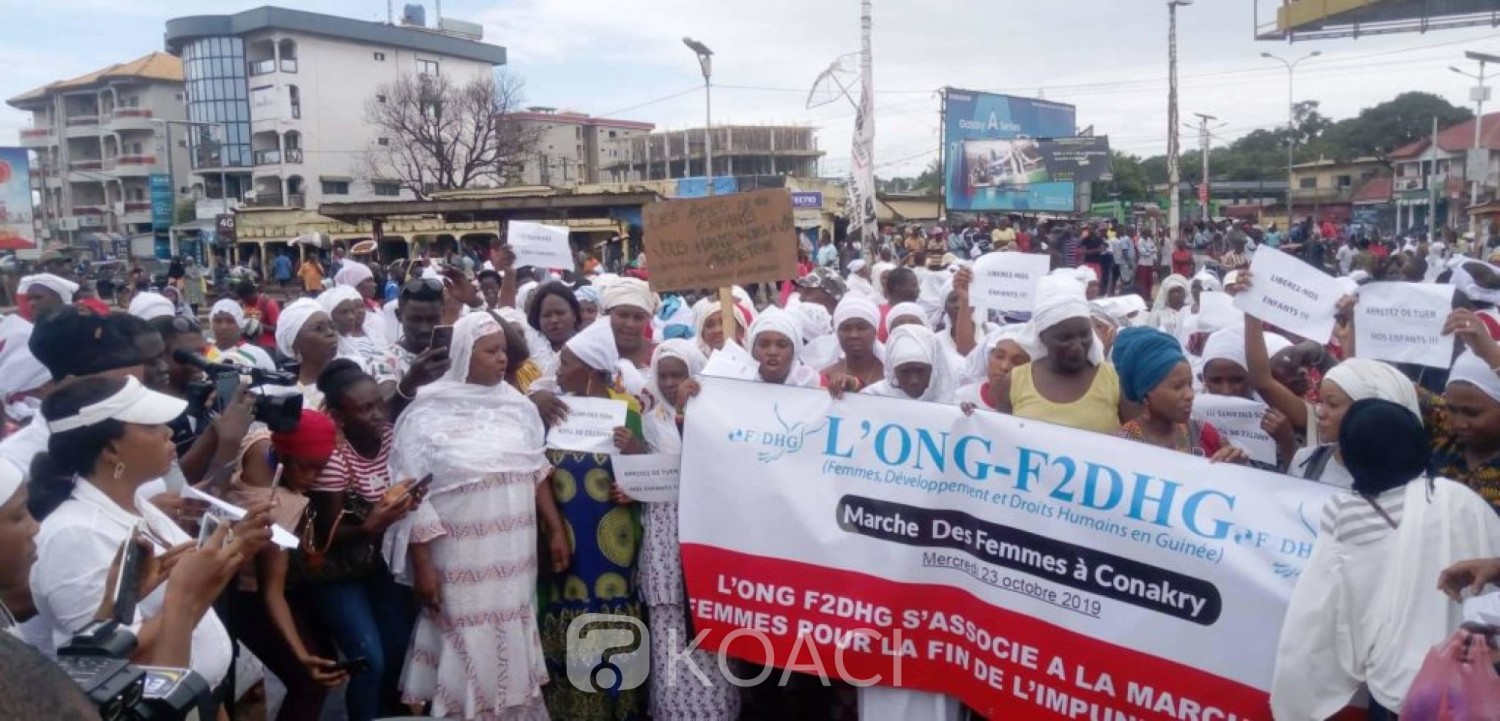 Guinée: Près de 400 femmes  dans les rues pour s'opposer à un 3 ème mandat d'Alpha Condé