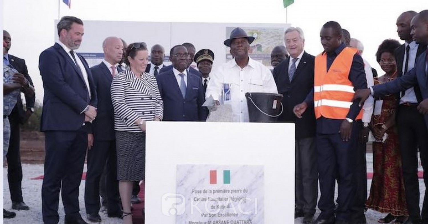 Côte d'Ivoire: Katiola, pose de la première pierre d'un CHR anglais, 34,9 milliards de FCFA et 24 mois de delais