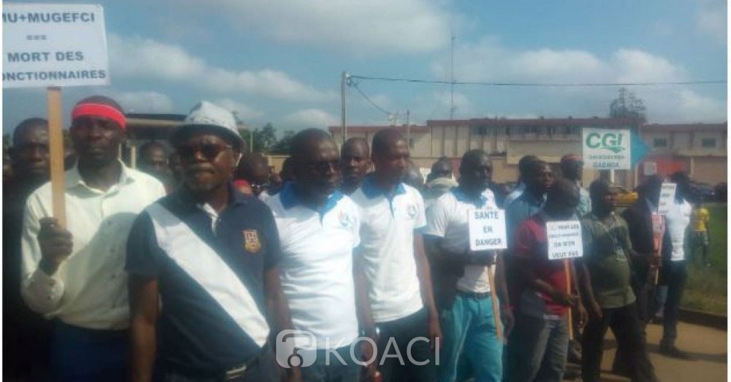 Côte d'Ivoire: Gagnoa, des fonctionnaires dans les rues pour protester contre l'arrimage CMU-MUGEF-CI