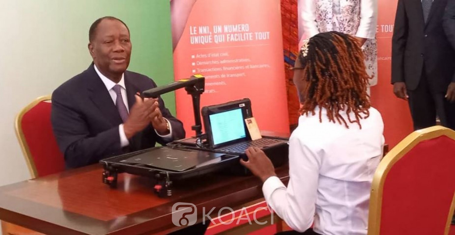 Côte d'Ivoire :  Carte nationale d'identité, Alassane Ouattara donne le top départ de l'enrôlement des informations biométriques