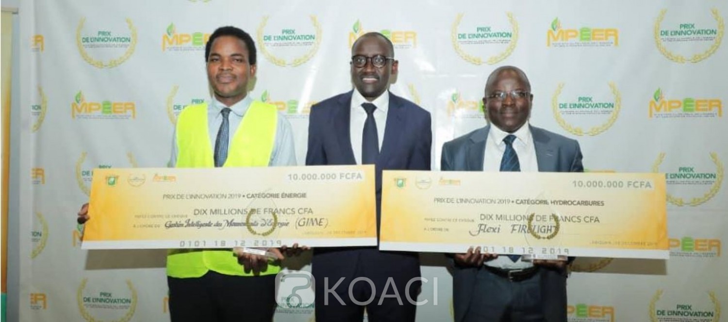 Côte d'Ivoire:  Prix de l'innovation des secteurs énergie et hydrocarbures, les deux lauréats ont reçu chacun 10 millions de FCFA