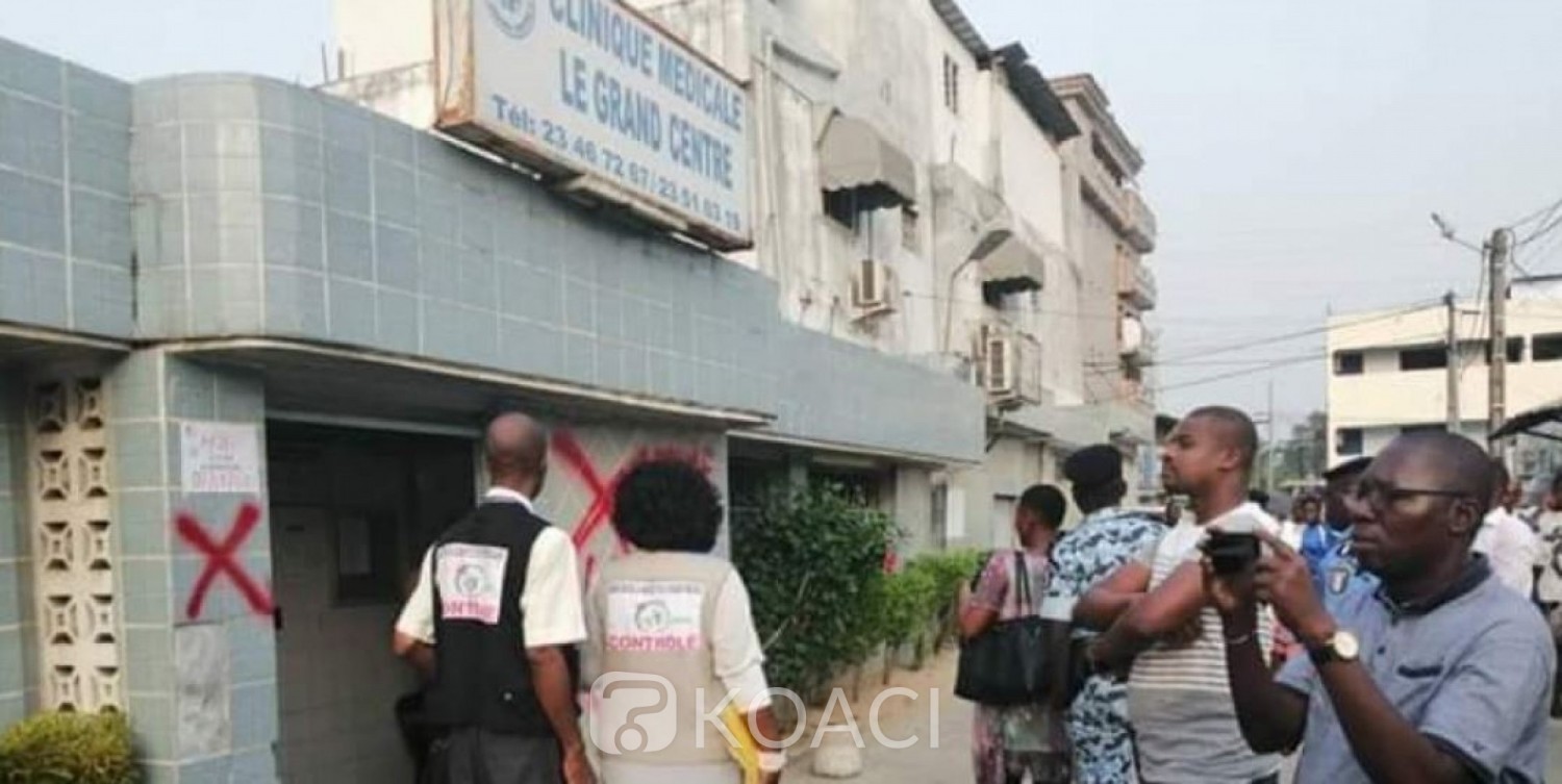 Côte d'Ivoire : Yopougon, accusée d'avoir contribué au décès d'un bébé de 11 mois, la Clinique médicale le Grand centre, fermée temporairement pour une période de 30 jours