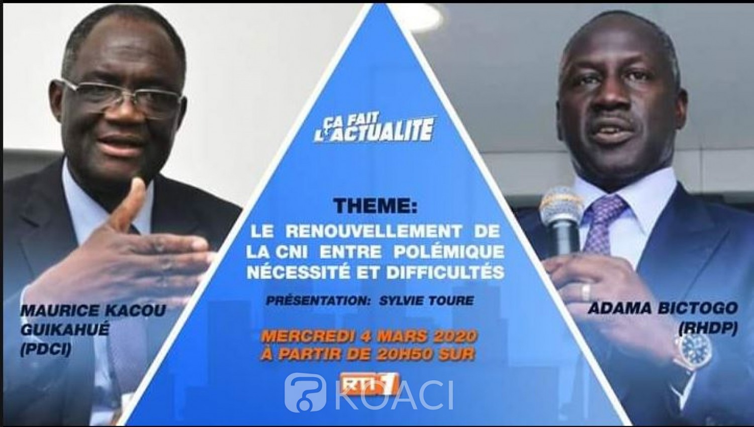 Côte d'Ivoire : Polémique sur le renouvellement et l'établissement des CNI, face-à-face télévisé mercredi entre le PDCI et le RHDP