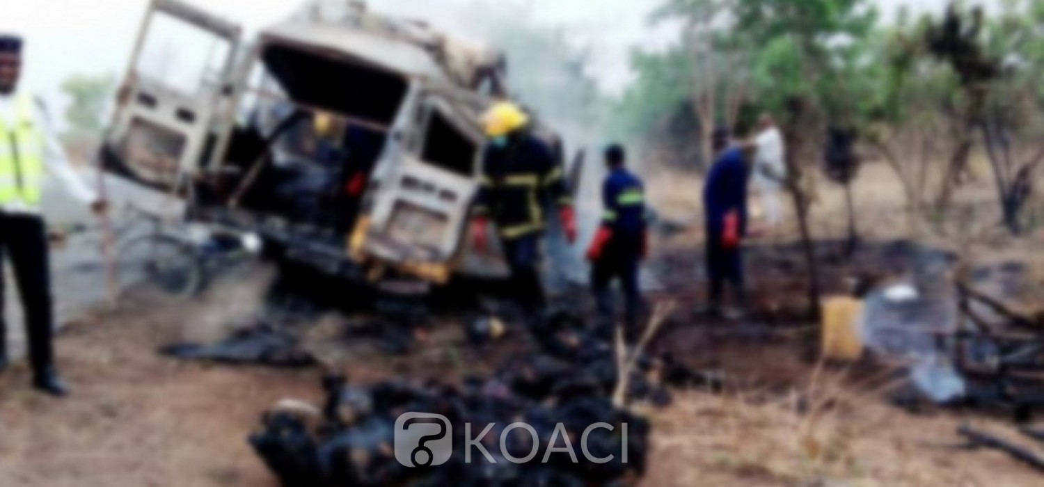 Ghana :  Accident à Kawampe, 27 passagers brûlés