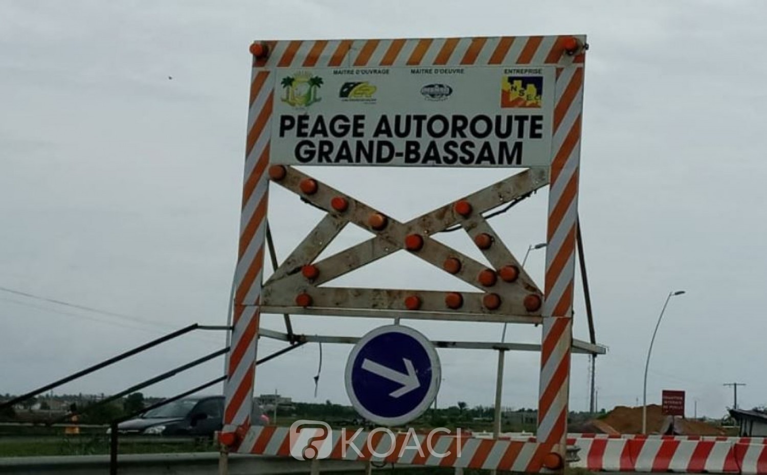 Côte d'Ivoire : Autoroute de Grand-Bassam, les travaux du poste à péage avancent