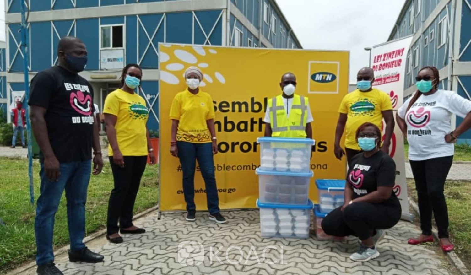 Côte d'Ivoire : Coronavirus, les employés de MTN CI collectent un fonds et organisent une distribution de dons aux médecins de l'INJS