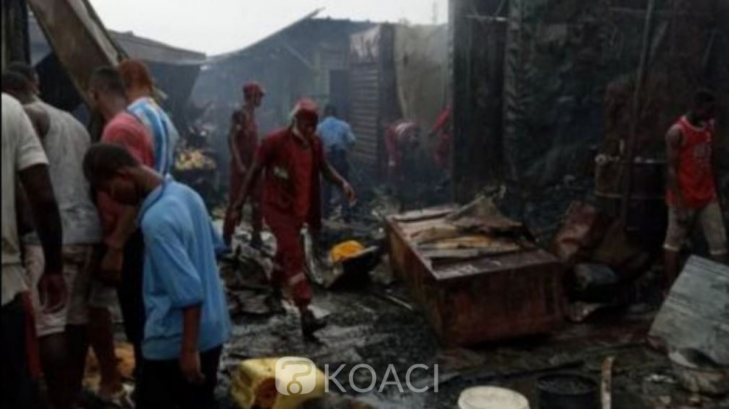 Côte d'Ivoire : Un incendie déclaré au grand marché d'Abobo, des box consumés par le feu