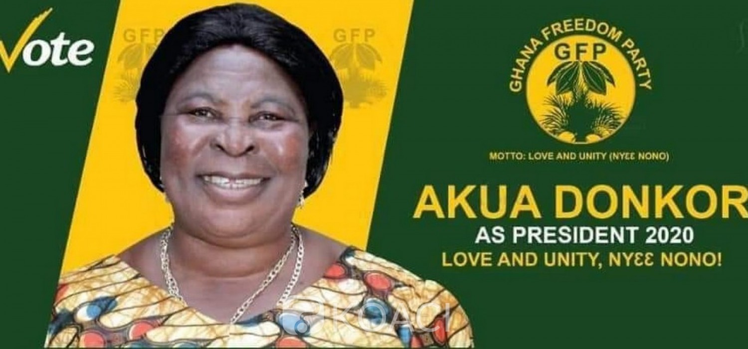 Ghana :  Présidentielle 2020, la candidate Akua Donkor désigne un journaliste comme son colistier