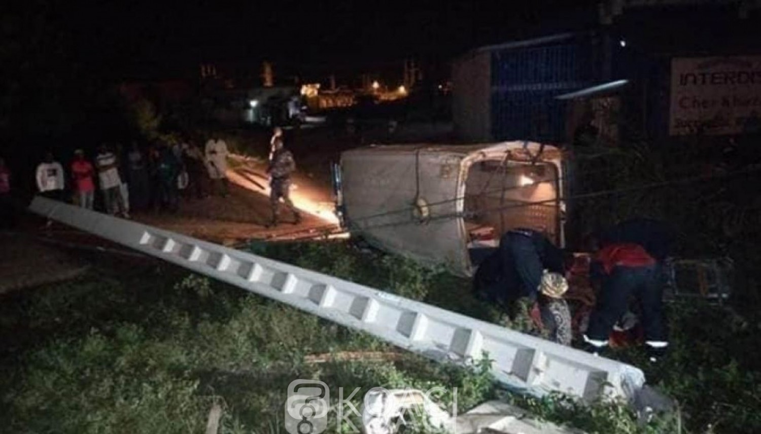 Côte d'Ivoire : Drame, à Bondoukou, une ambulance transportant un malade heurte un poteau et se renverse, un mort et des blessés
