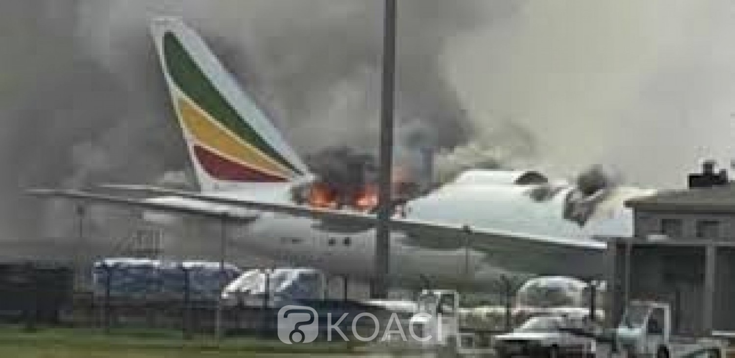 Ethiopie-Chine : Un avion d'Ethiopian Airlines prend feu à l' aéroport de Shanghai