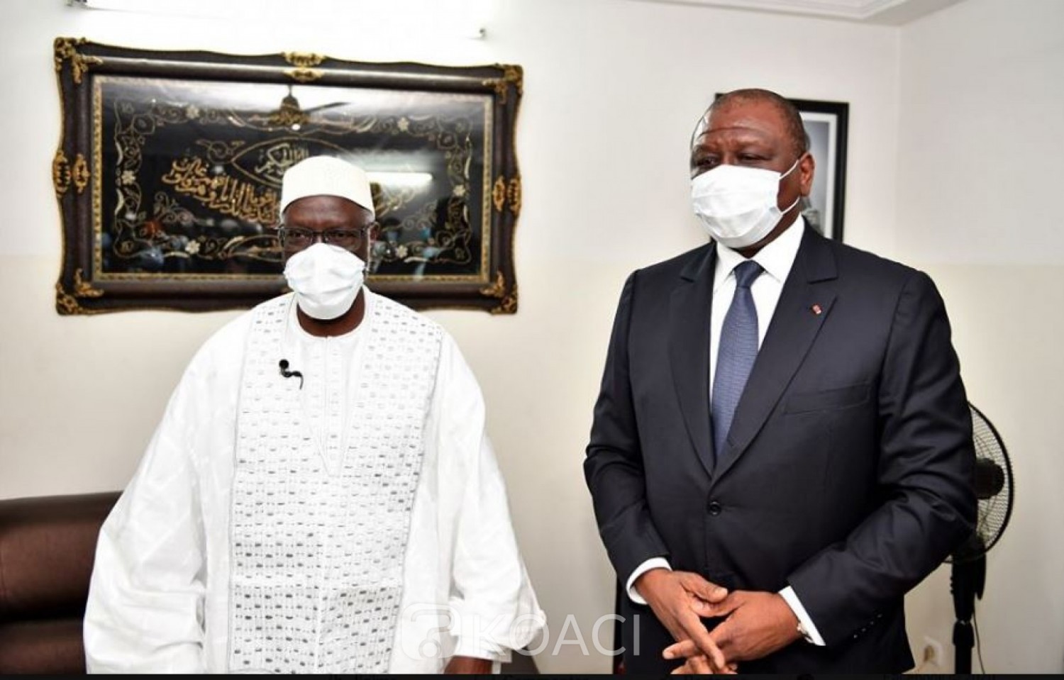 Côte d'Ivoire : Hamed Bakayoko prend un engagement devant le  Cheick Al Aima: « Le gouvernement ne ménagera aucun effort pour la paix »