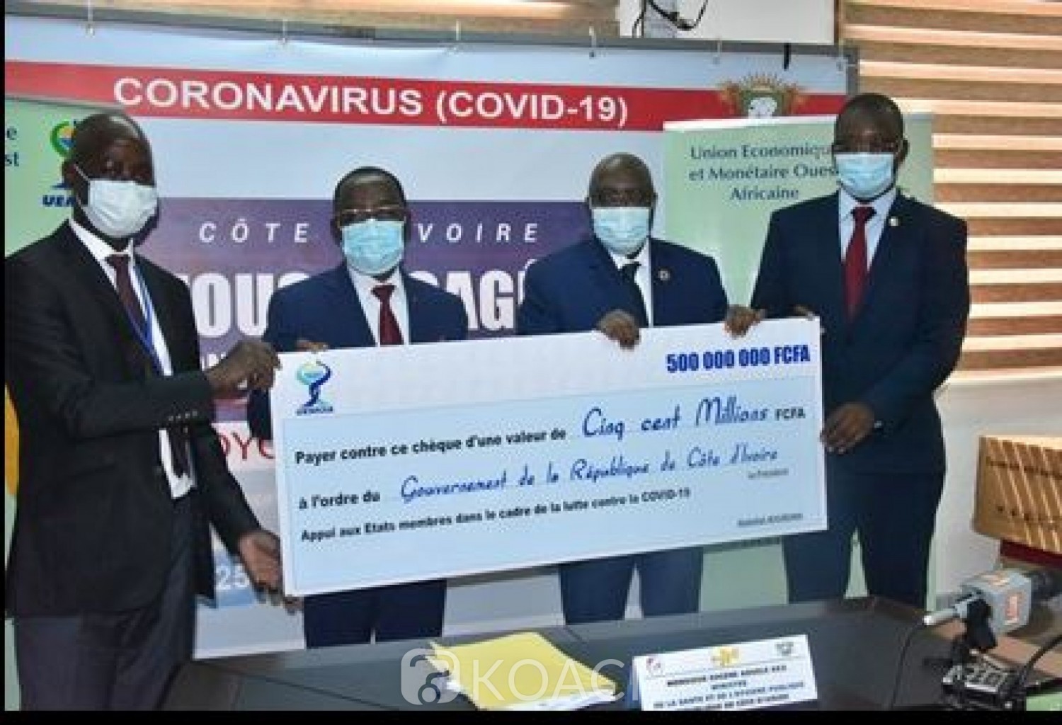 Côte d'Ivoire : Lutte contre le coronavirus, 500 millions de l'UEMOA pour l'acquisition des kits de prélèvement