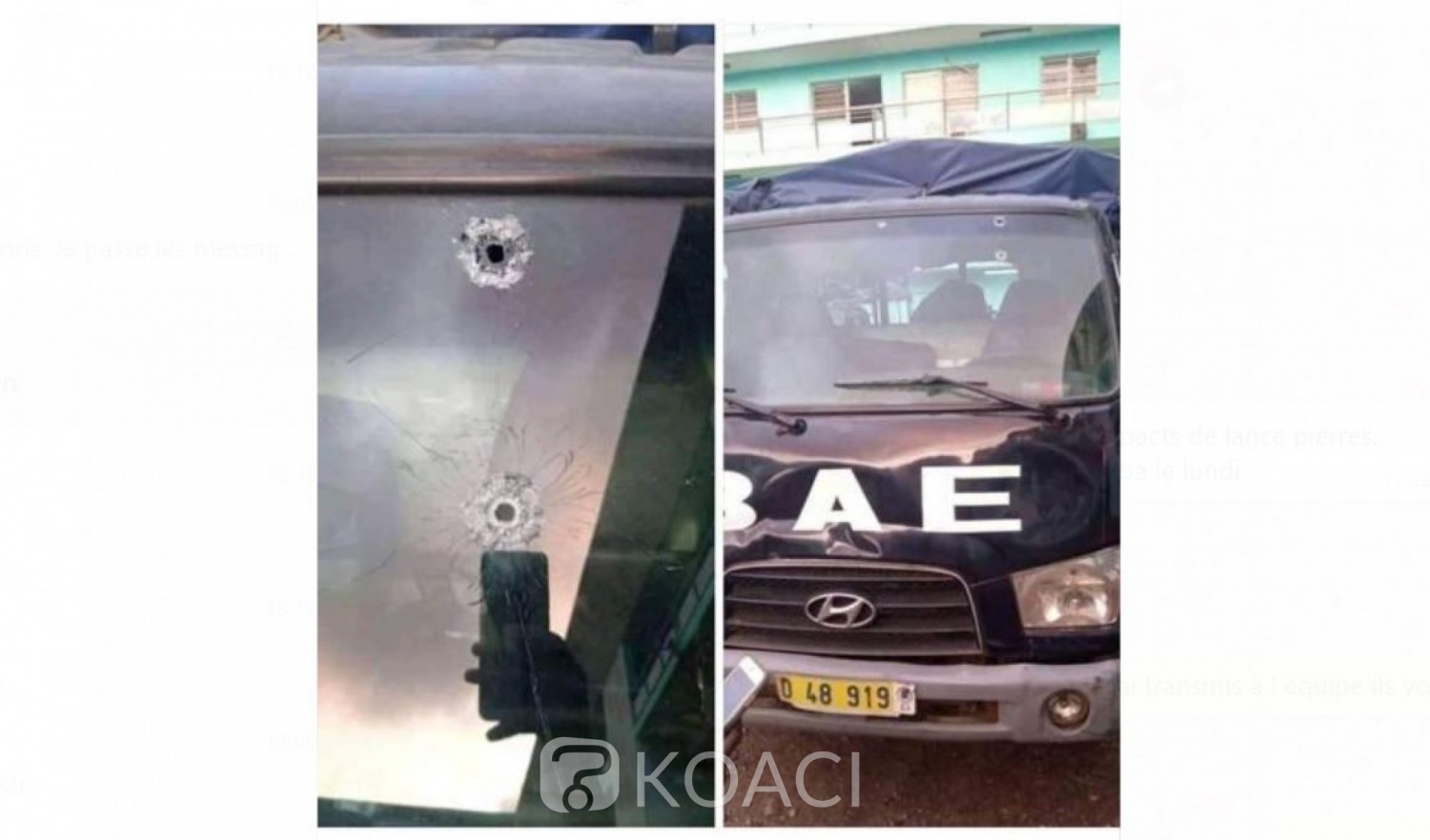 Côte d'Ivoire : Manipulation sur les réseaux, intox de Bonoua sur un véhicule caillassé lundi à Yopougon