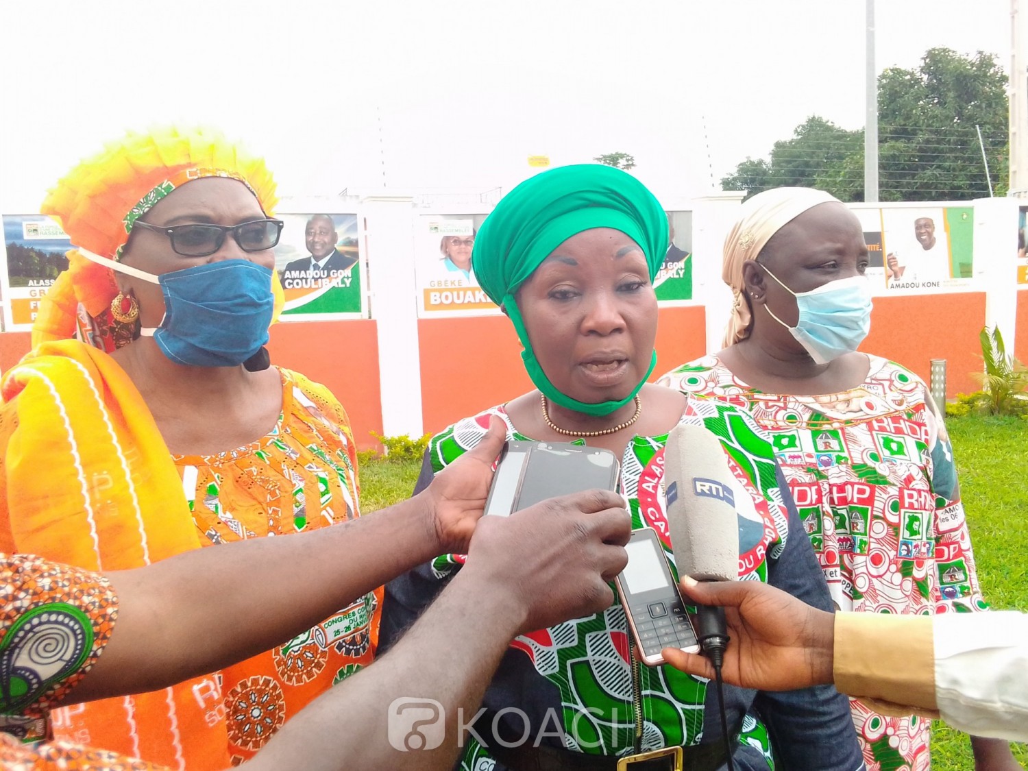 Côte d'Ivoire : Bouaké, pour le un coup KO du RHDP, Diomandé Mondeny galvanise les femmes de Gbêkê