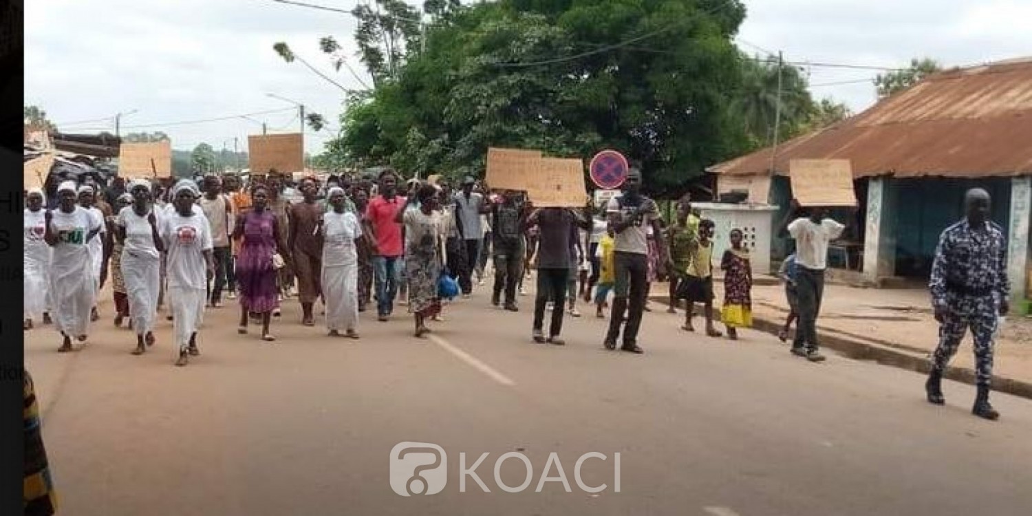 Côte d'Ivoire : Comme à Bonoua, désobéissance civile qui se transforme en manifestation à M'Bahiakro