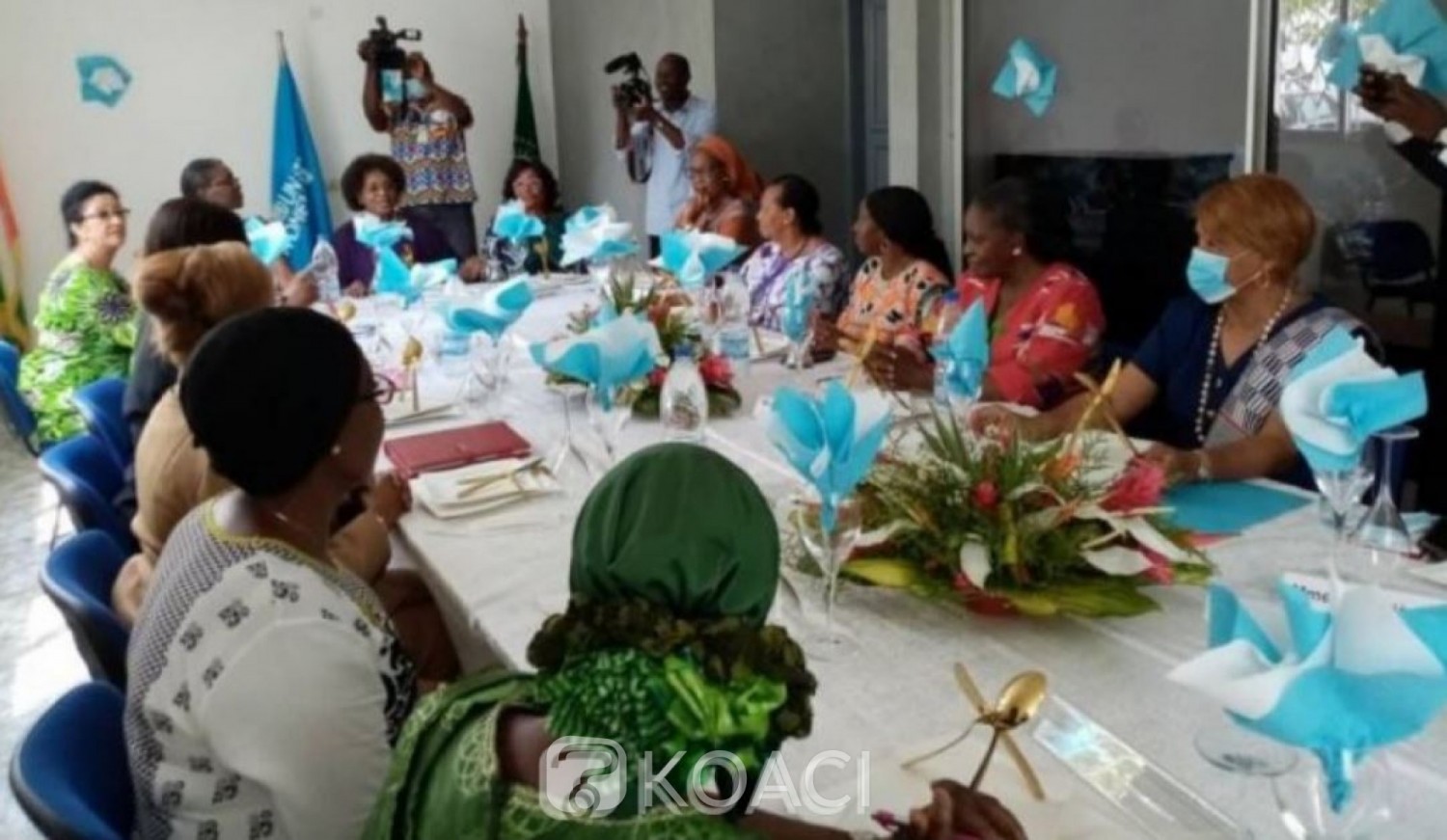 Côte d'Ivoire : Pour l'apaisement, Kandia Camara,  Léopoldine Coffie, Marie Odette Lorougnon et  Danielle Boni Claverie réunies autour d'une même table