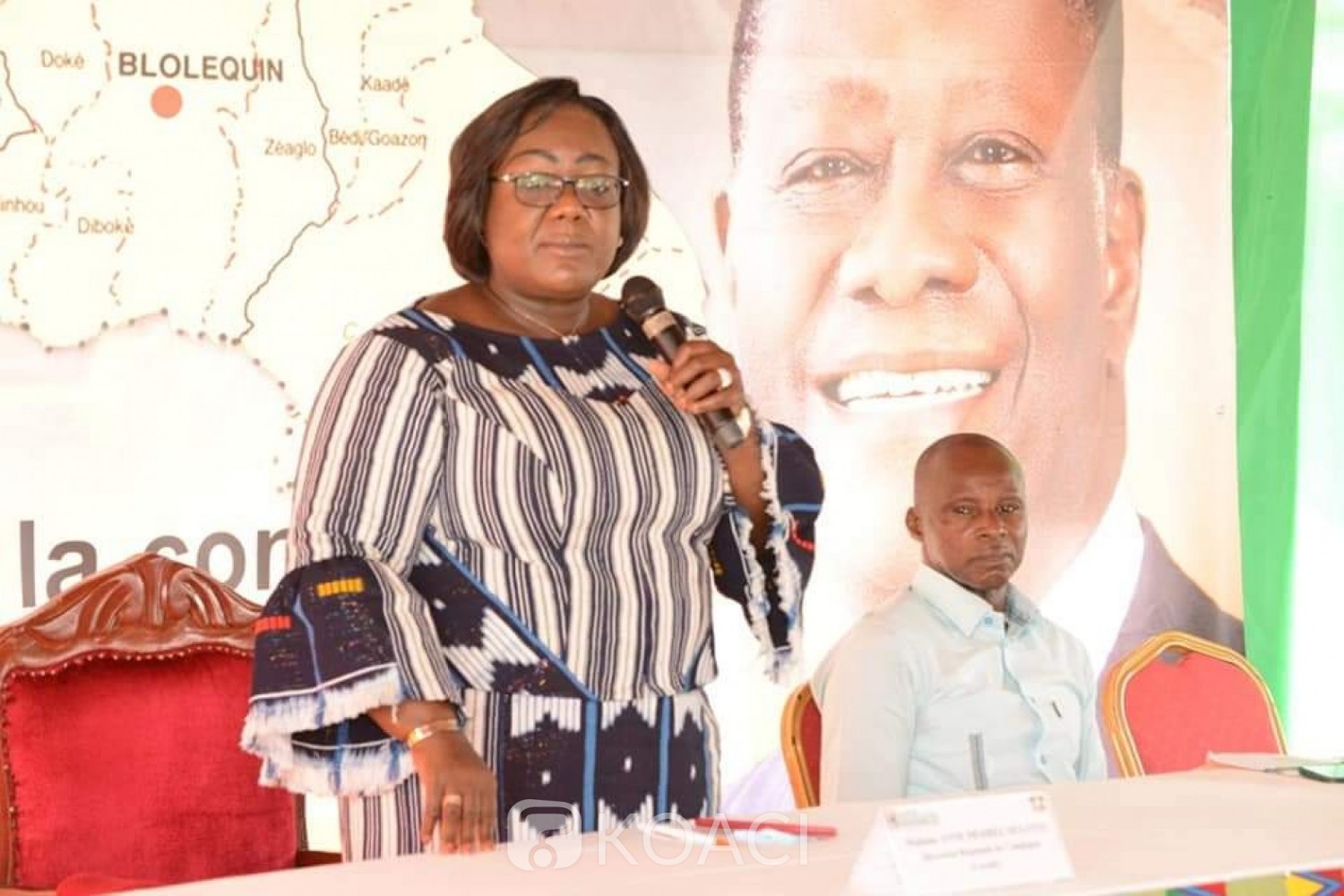 Côte d'Ivoire : Blolequin, Anne Ouloto au meeting de clôture de campagne martèle «le président Alassane Ouattara sera plébiscité dans le Cavally»