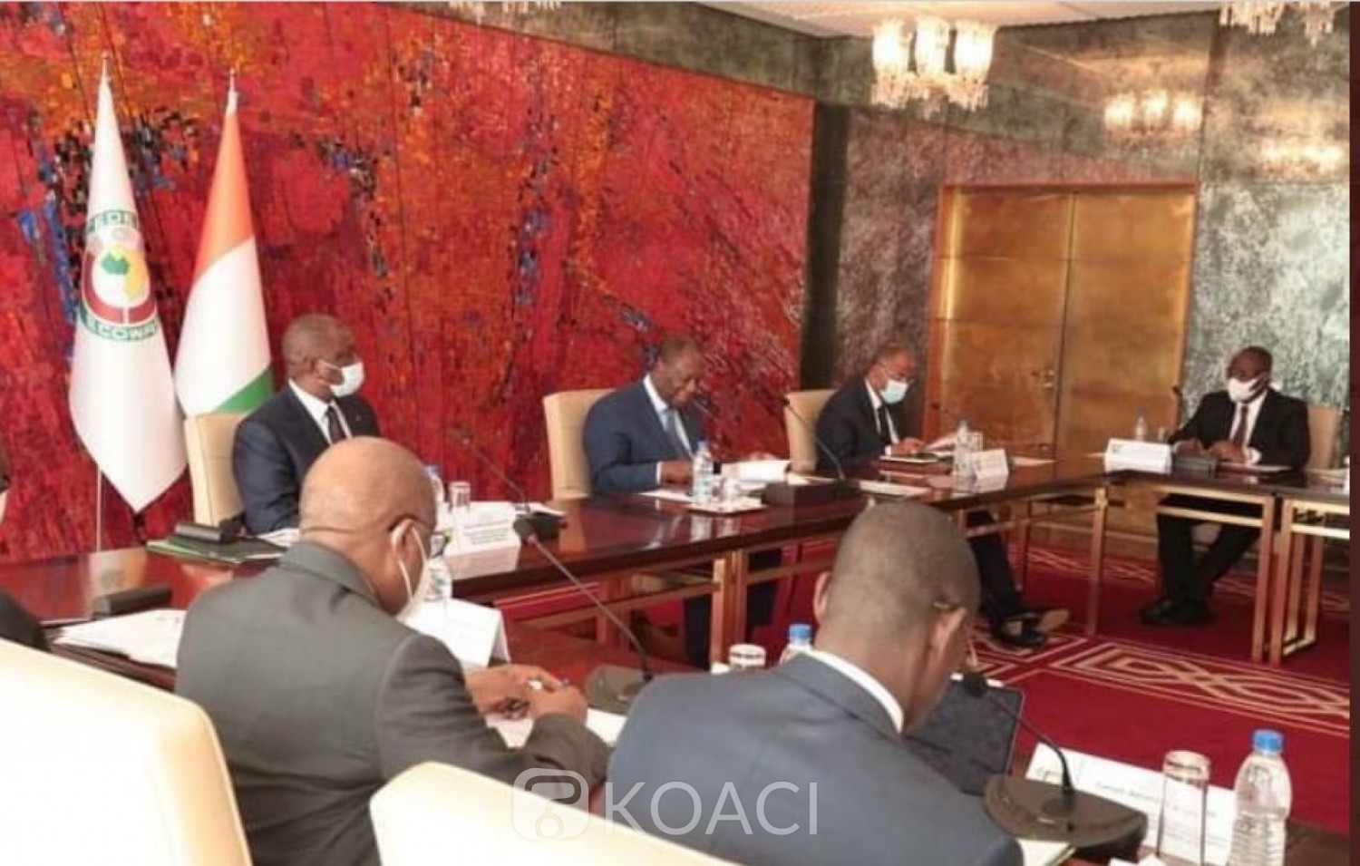 Côte d'Ivoire : Le bilan de la situation sécuritaire   suite à l'élection présidentielle au centre d'une réunion du CNS présidée par le Chef de l'Etat