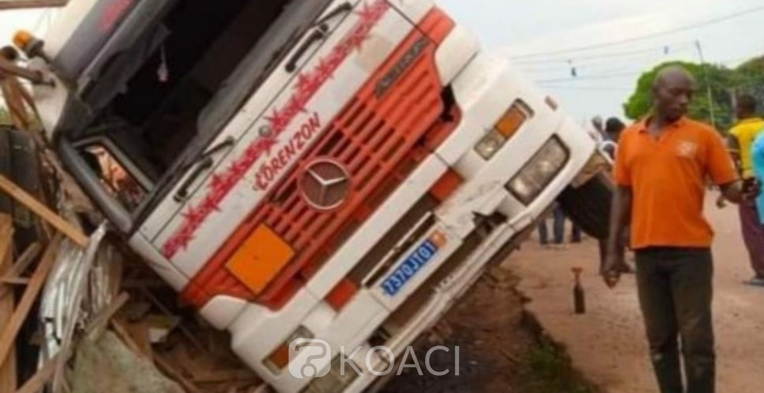 Côte d'Ivoire : À Duekoué, un chauffeur de gros camion perd le contrôle de son véhicule et écrase une personne