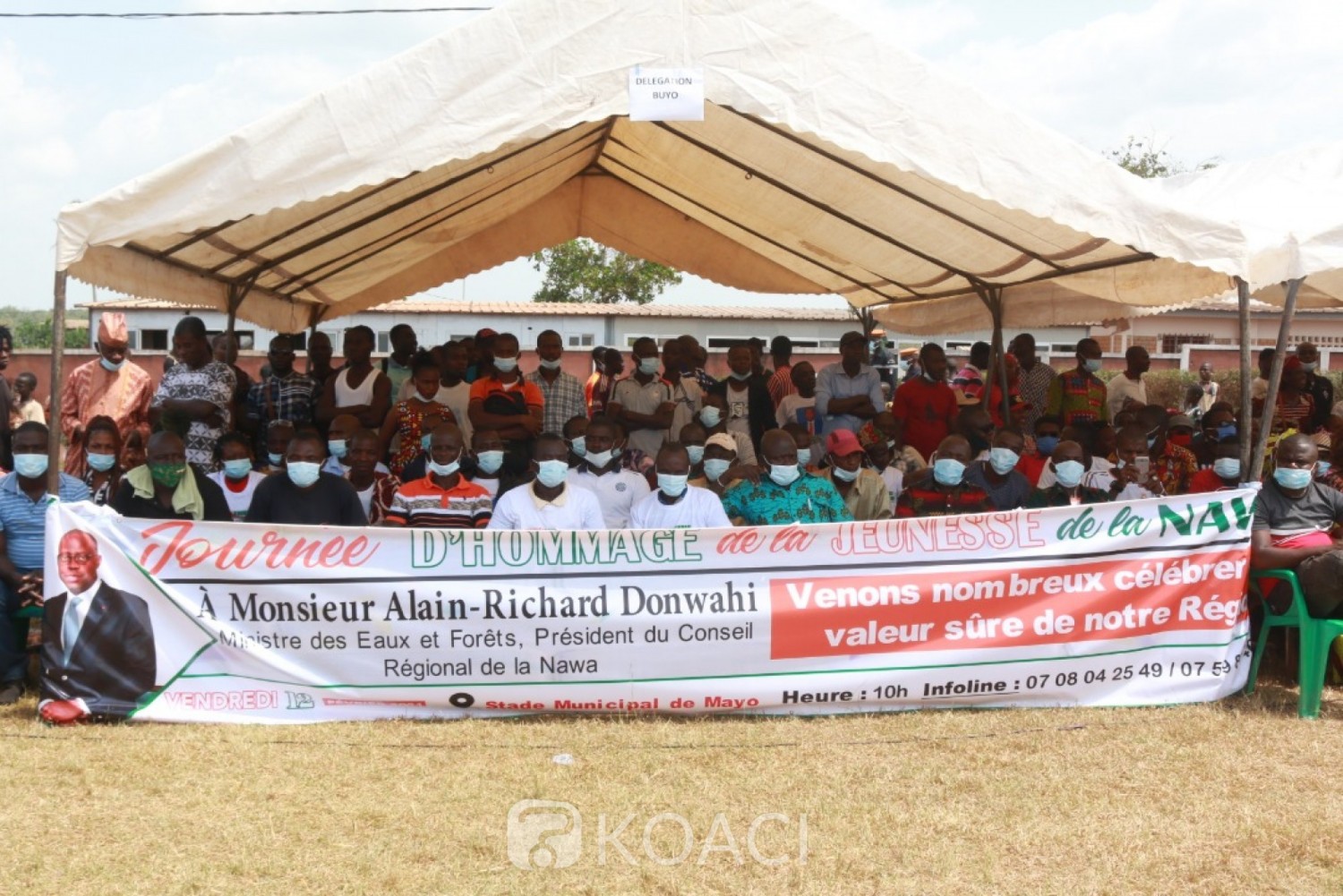 Côte d'Ivoire :    Nawa, la jeunesse des quatre départements célèbre le ministre DONWAHI à Mayo pour ses actions de développement au profit de la région