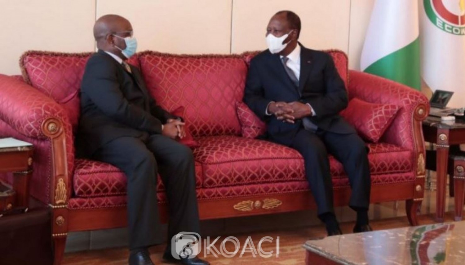 Côte d'Ivoire : Le Président de la Commission de l'UEMOA fait part de la  crise que traverse l'institution au chef de l'Etat Alassane Ouattara